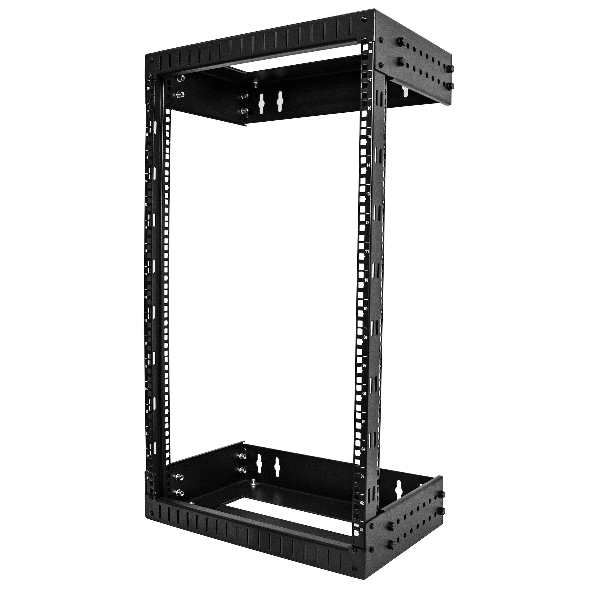 StarTech.com 18U Heavy-Duty 2-Post Wall Mount Server Rack - Adjustable Depth 19
