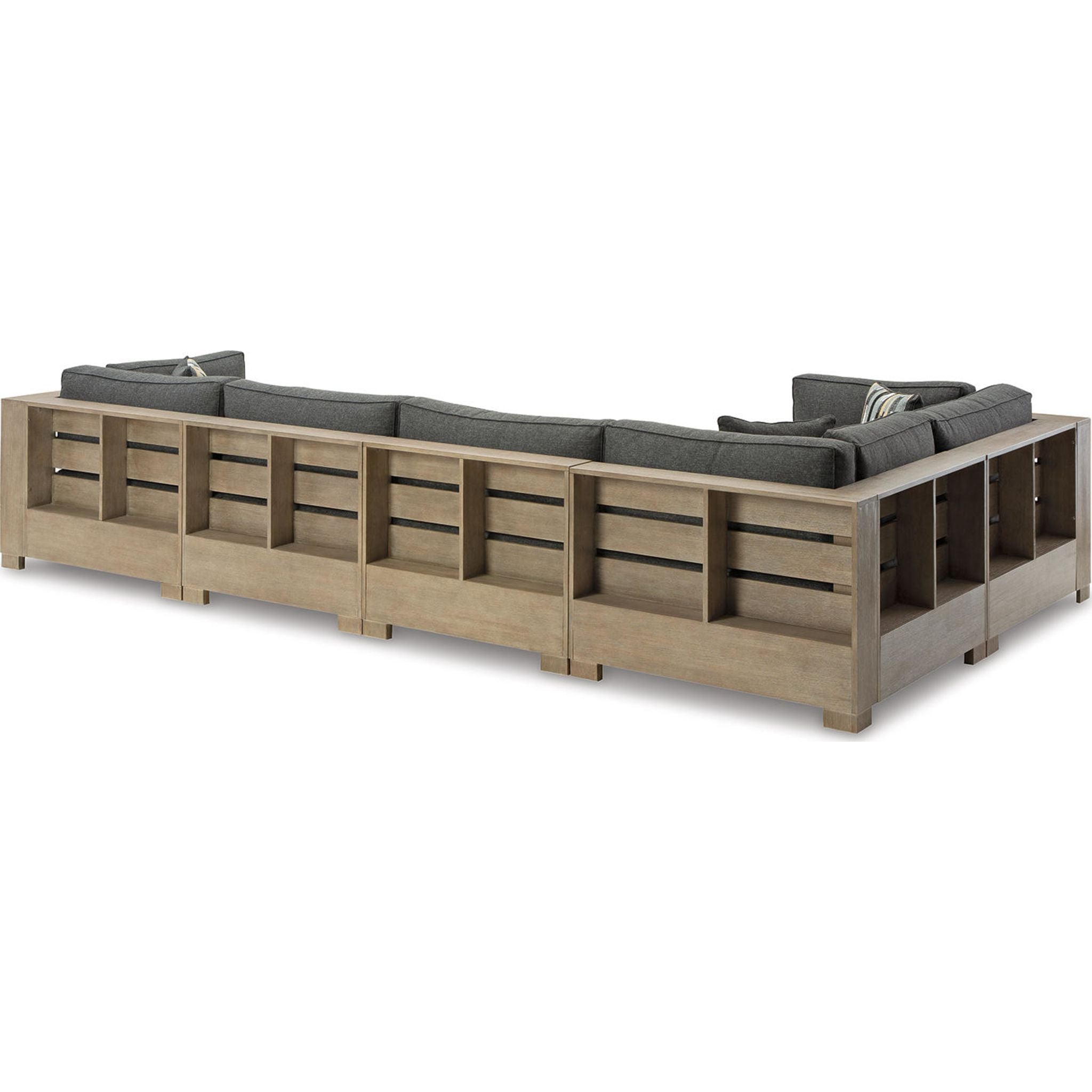 Citrine Park 5-Piece Outdoor Modular Sectional Sofa Set - Water-Resistant Patio Furniture for Backyard, Poolside & Garden Relaxation
