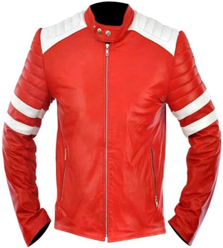 Red Real Leather