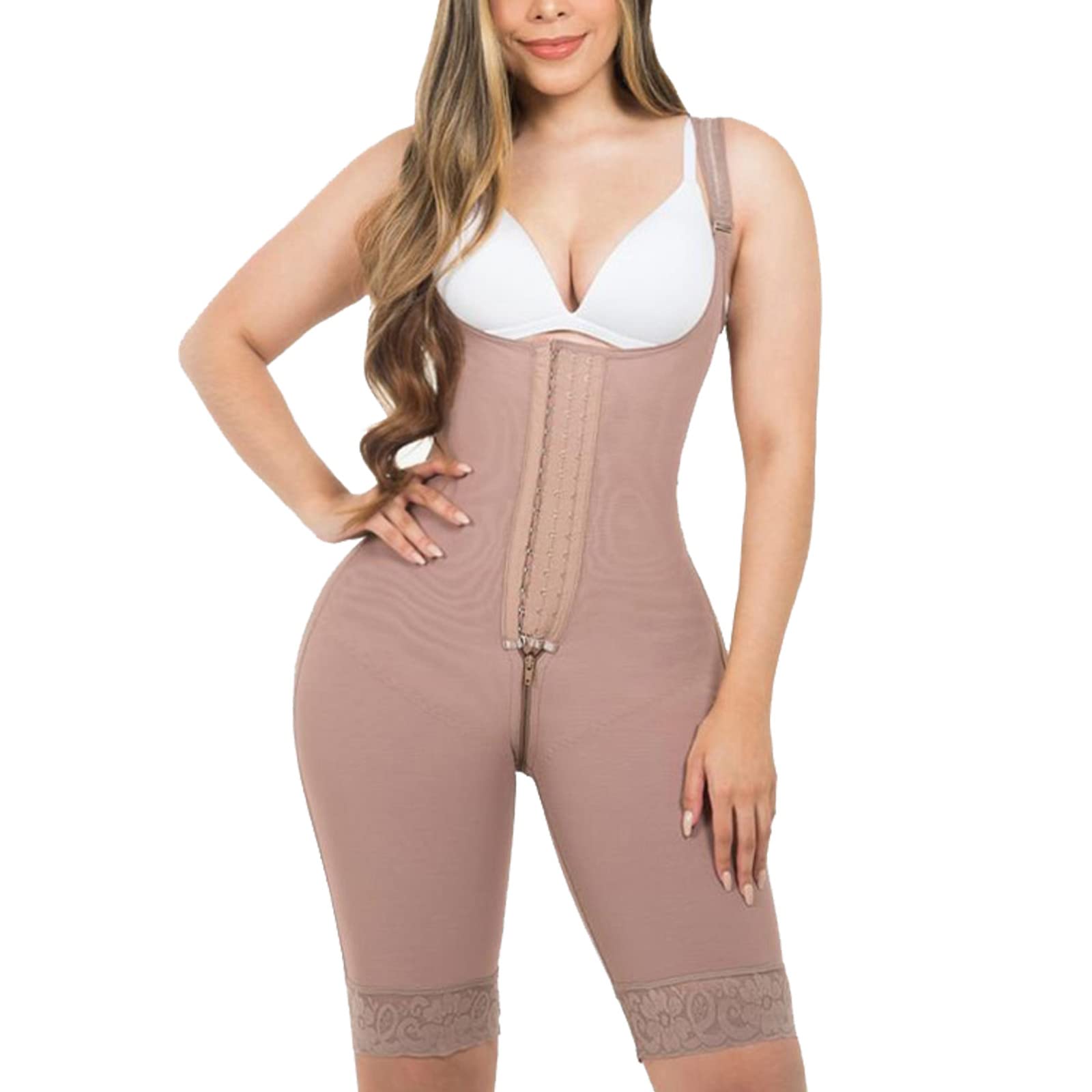 JPLILY Colombian Fajas BBL Post-Surgery Compression Garment - Full Body Shaper for Women, Waist Trainer Bodysuit for Tummy Control & Body Contouring - Perfect for Postpartum Recovery, Weight Loss & Special Occasions