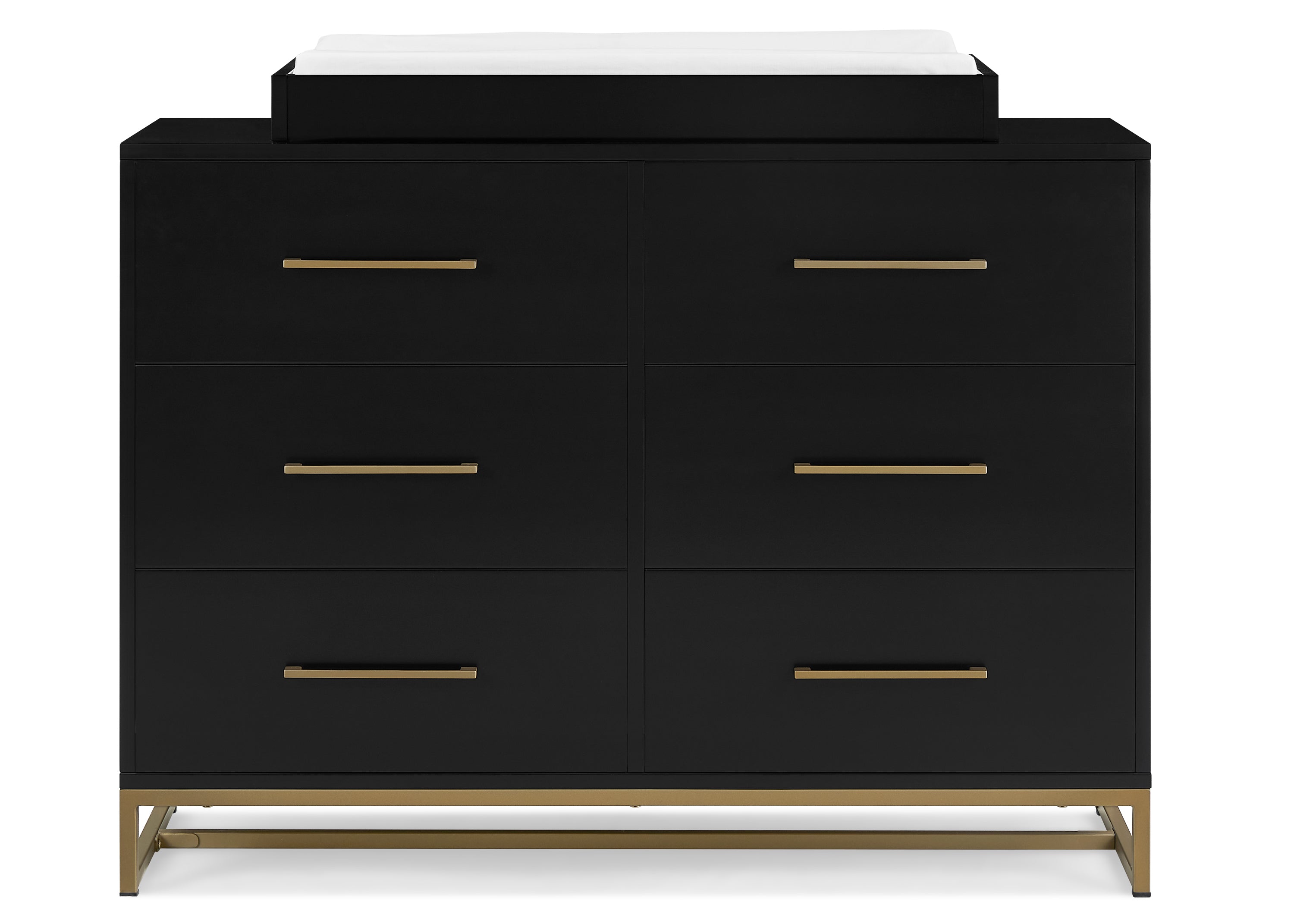 Elegant Jade 6-Drawer Dresser with Interlocking Drawers - Perfect for Bedroom, Nursery, or Dorm Organization & Storage