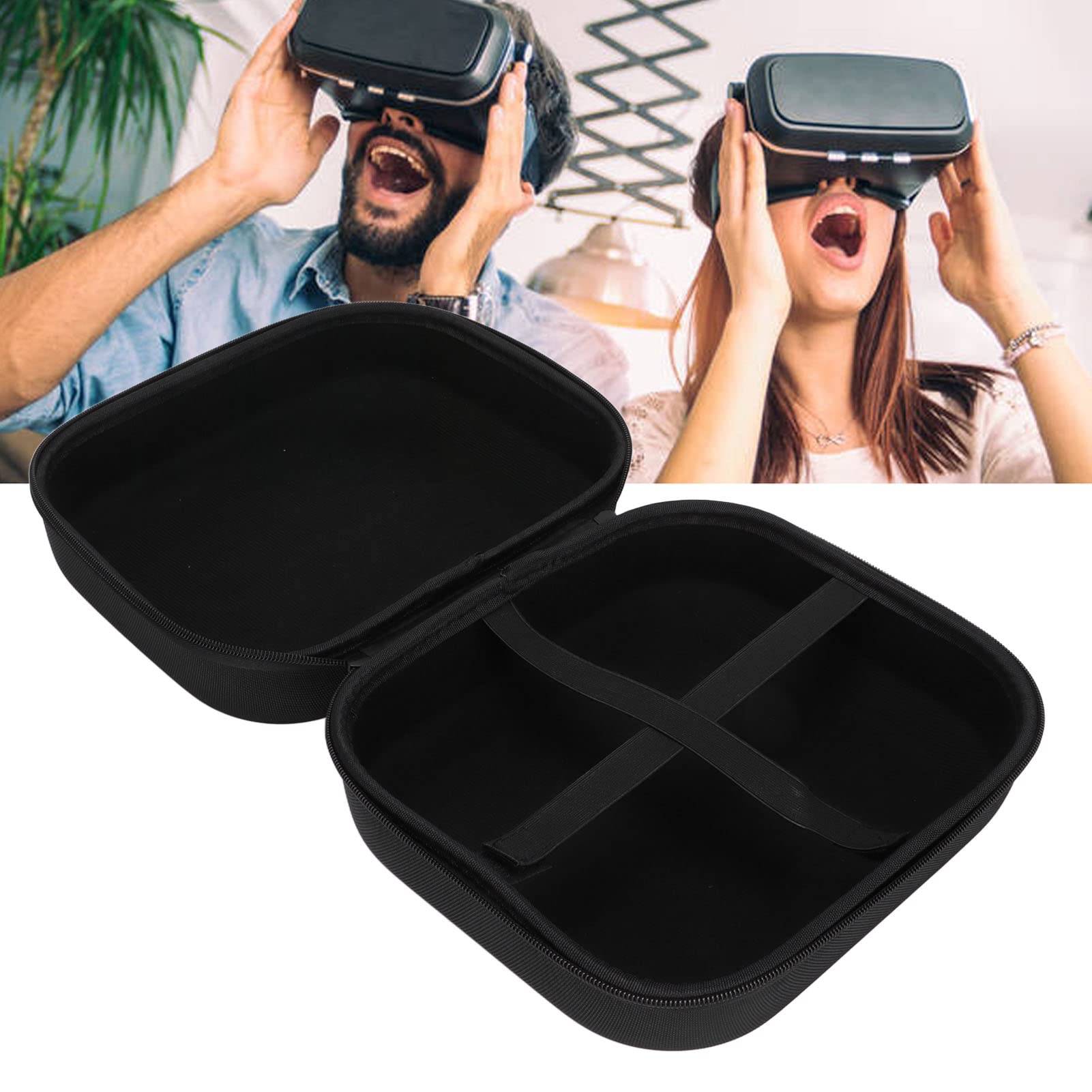 Oculus Quest 2 Travel Case - Hard Protective Storage Box for VR Glasses & Accessories | Durable Carrying Case for Gaming Headphones & Oculus VR Gear | Perfect for Travel, Storage & Gaming Setups