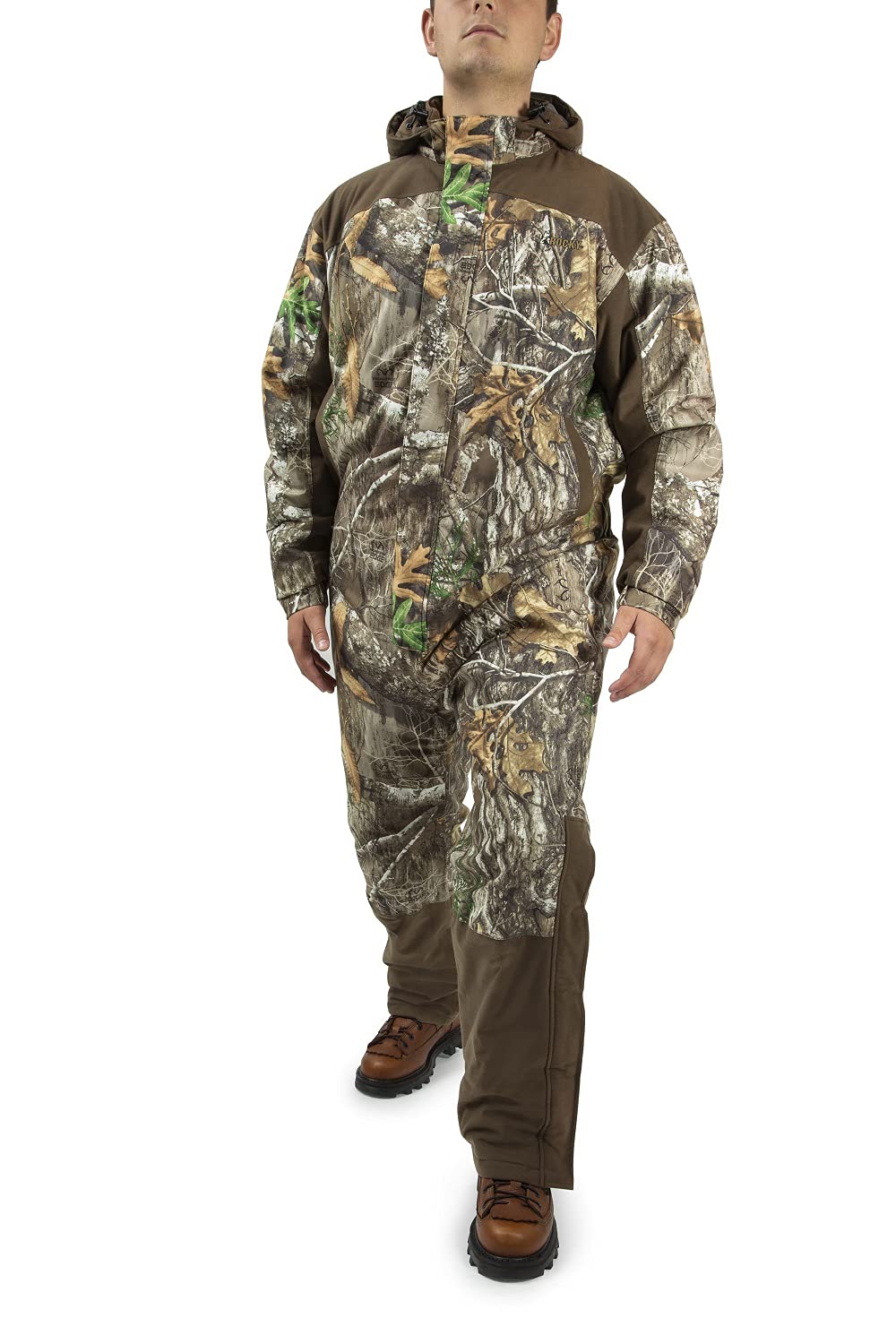 ROCKY ProHunter Waterproof Insulated Camo Coveralls for Men - Warm Hunting Bib Overalls for Cold Weather, Water-Resistant Camouflage Hunting Suit for Outdoor Activities