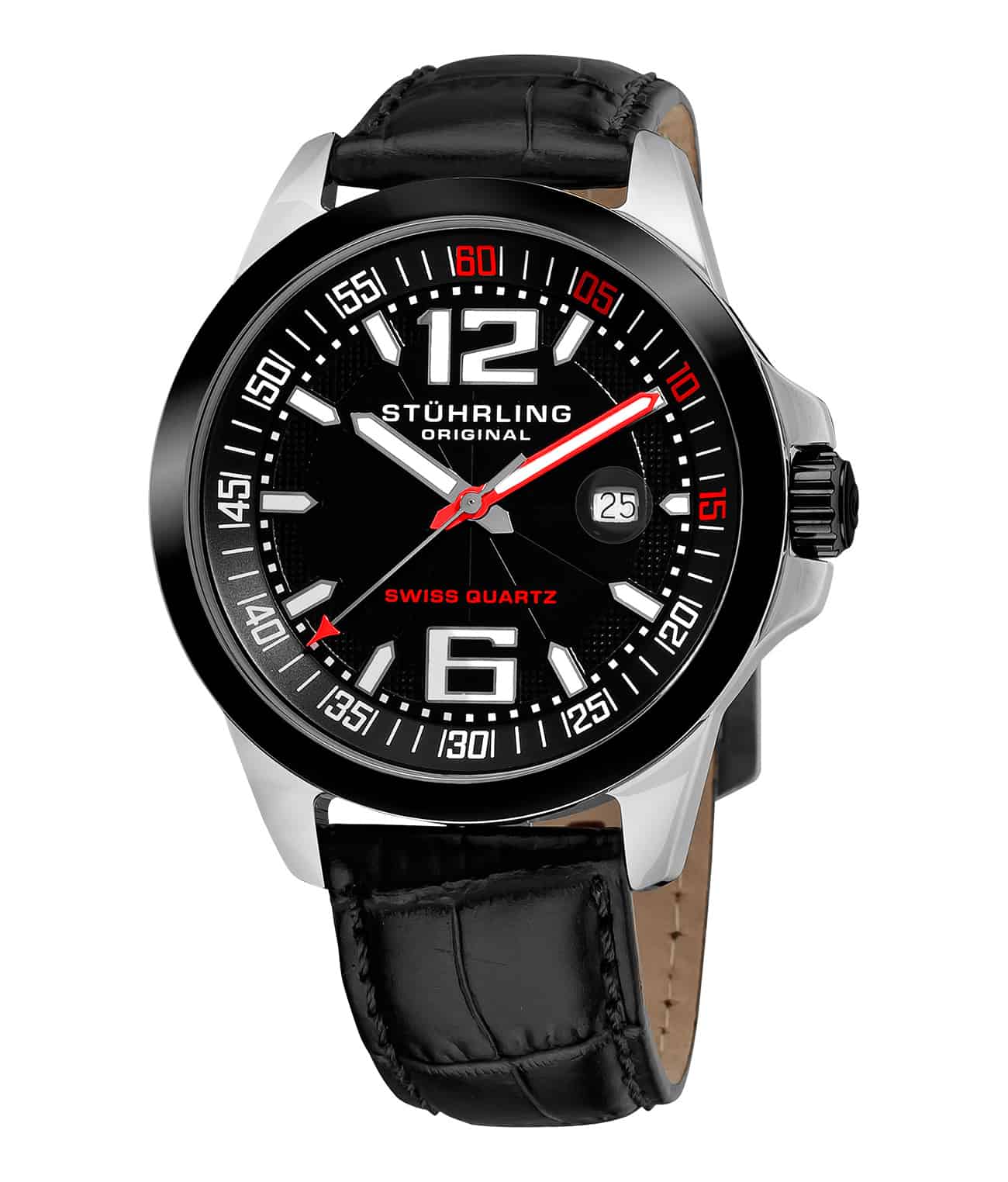 Concorso Villa 219C 46mm Quartz Aviator Watch - Stylish Pilot Chronograph for Men, Perfect for Business, Casual Wear & Aviation Enthusiasts