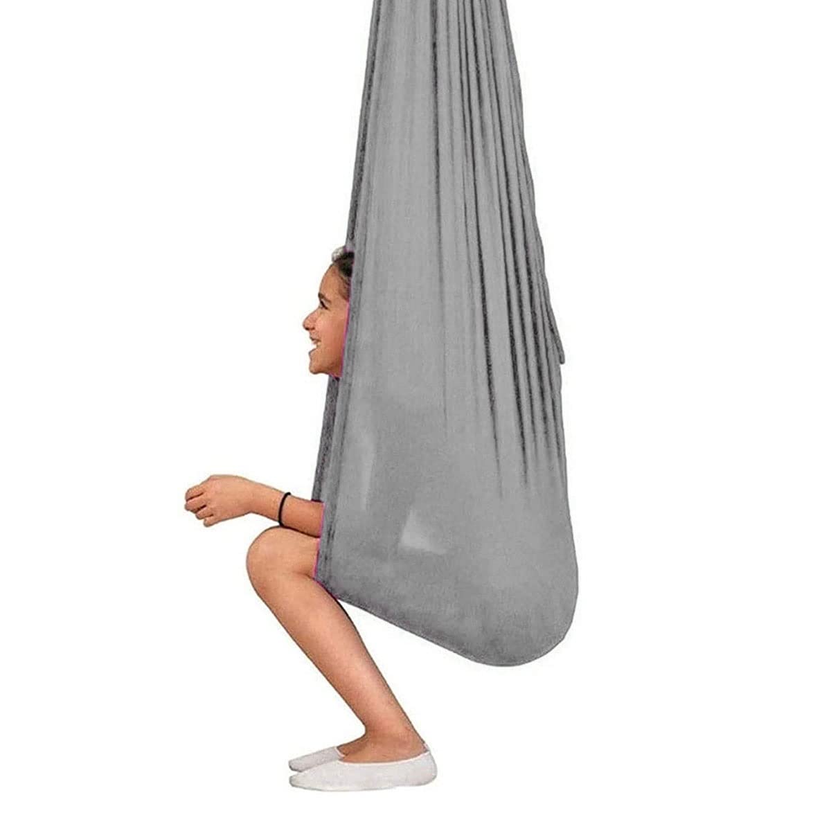 Therapeutic Sensory Swing for Adults & Kids - Indoor/Outdoor Aerial Yoga Hammock with Calming Effect, Ideal for Special Needs, Relaxation & Stress Relief - Perfect for Home, Therapy Rooms & Play Areas