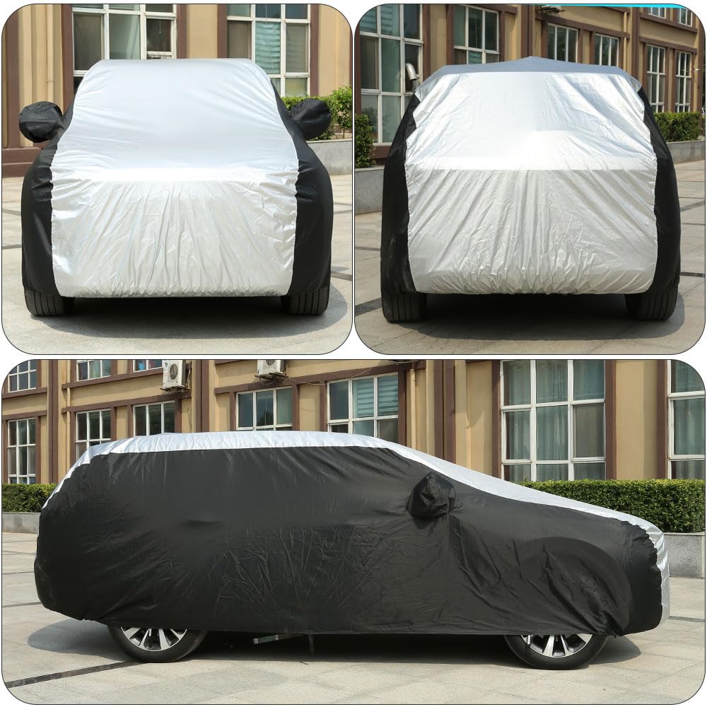 Waterproof All-Weather SUV Car Cover - UV, Snow & Wind Protection - Breathable Outdoor Auto Cover for 170