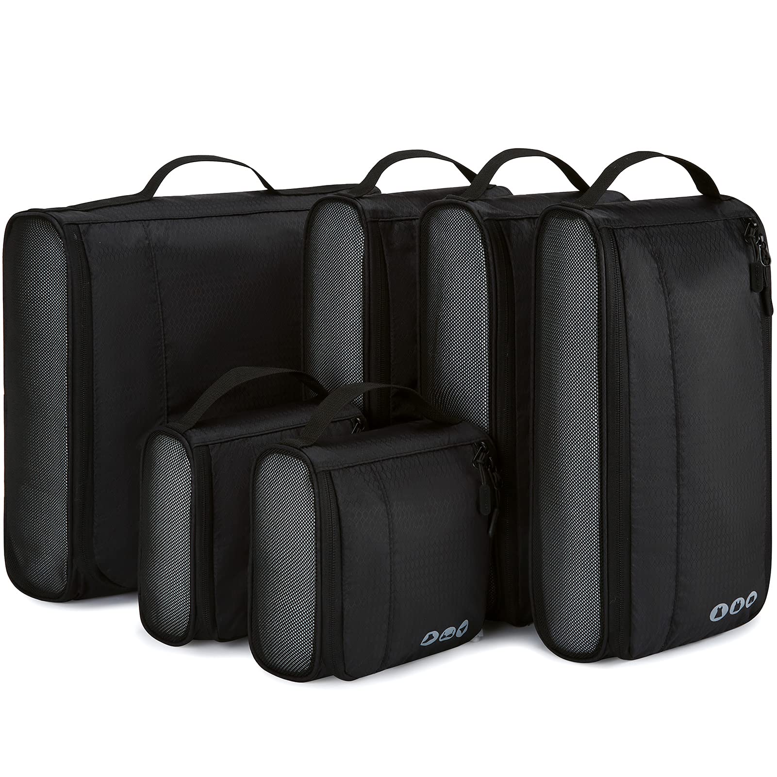 BAGSMART Packing Cubes for Suitcases - 6-Piece Set of Lightweight Travel Organizers with Wire Frame for Men & Women | Perfect for Carry-On Luggage, Business Trips & Vacation Packing
