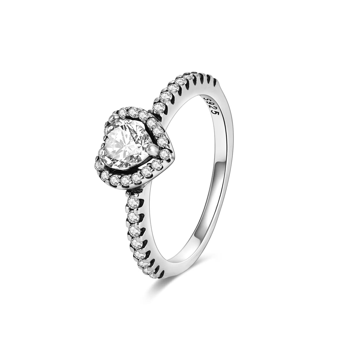 925 Sterling Silver Rings for Women - Cubic Zirconia Vintage Wedding Band Set, Dainty Stackable Jewelry for Anniversary, Engagement & Everyday Elegance