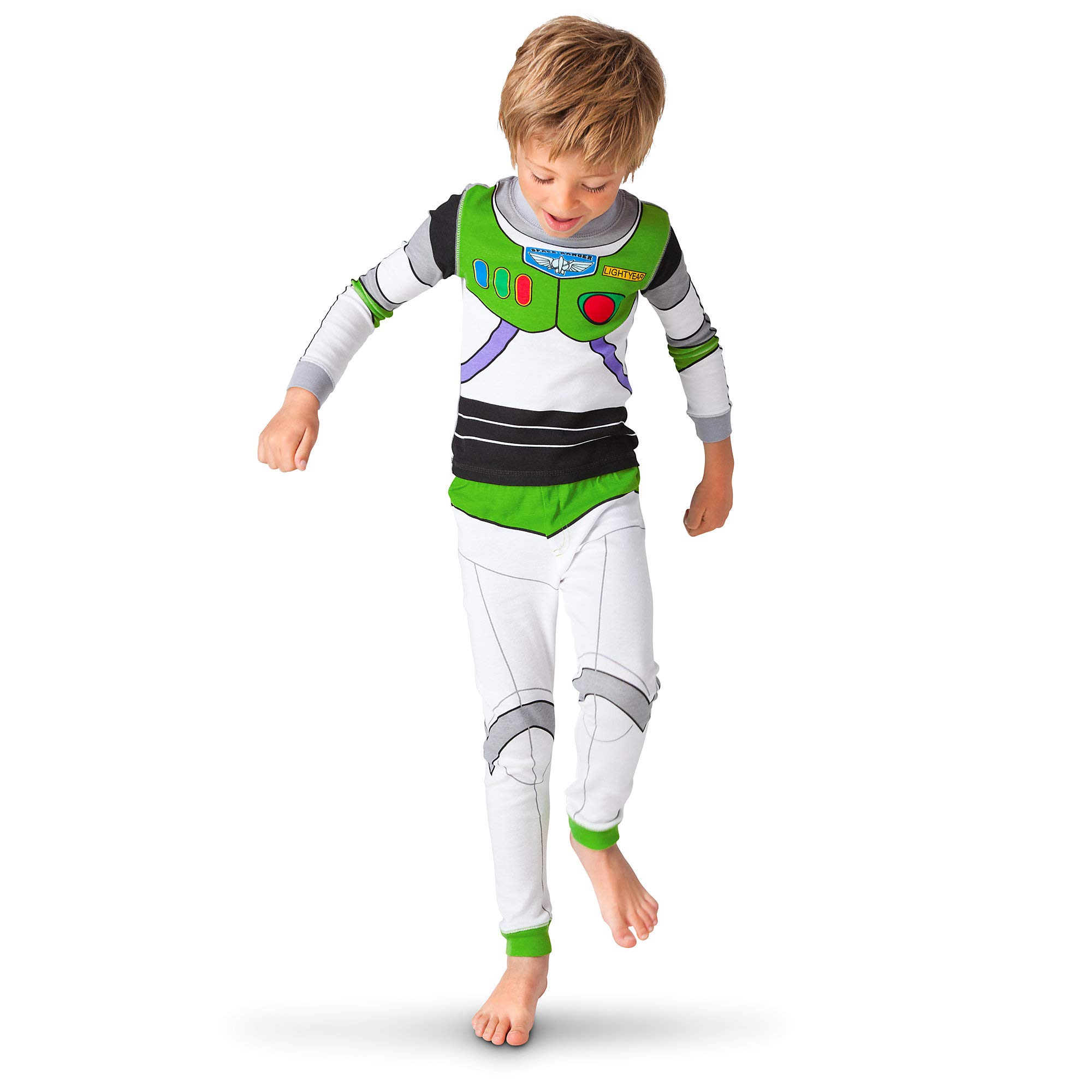 Disney Buzz Lightyear Costume PJ PALS for Boys - Kids Superhero Pajama Set with Cape, Soft & Comfortable Sleepwear for Birthday Party & Cosplay