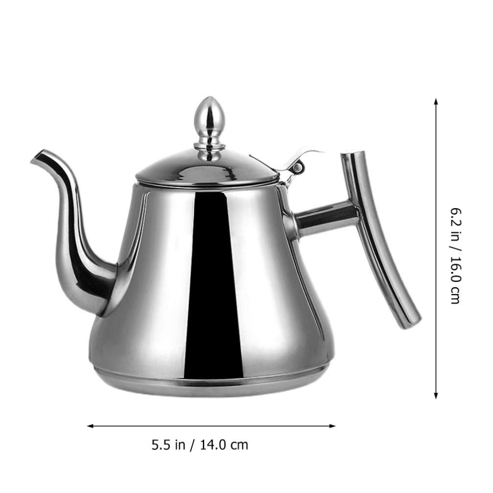 DOITOOL 1pc Stainless Steel Tea Kettle - Fast Boiling Water Kettle for Home, Office & Camping - Perfect for Tea, Coffee & Hot Water Needs