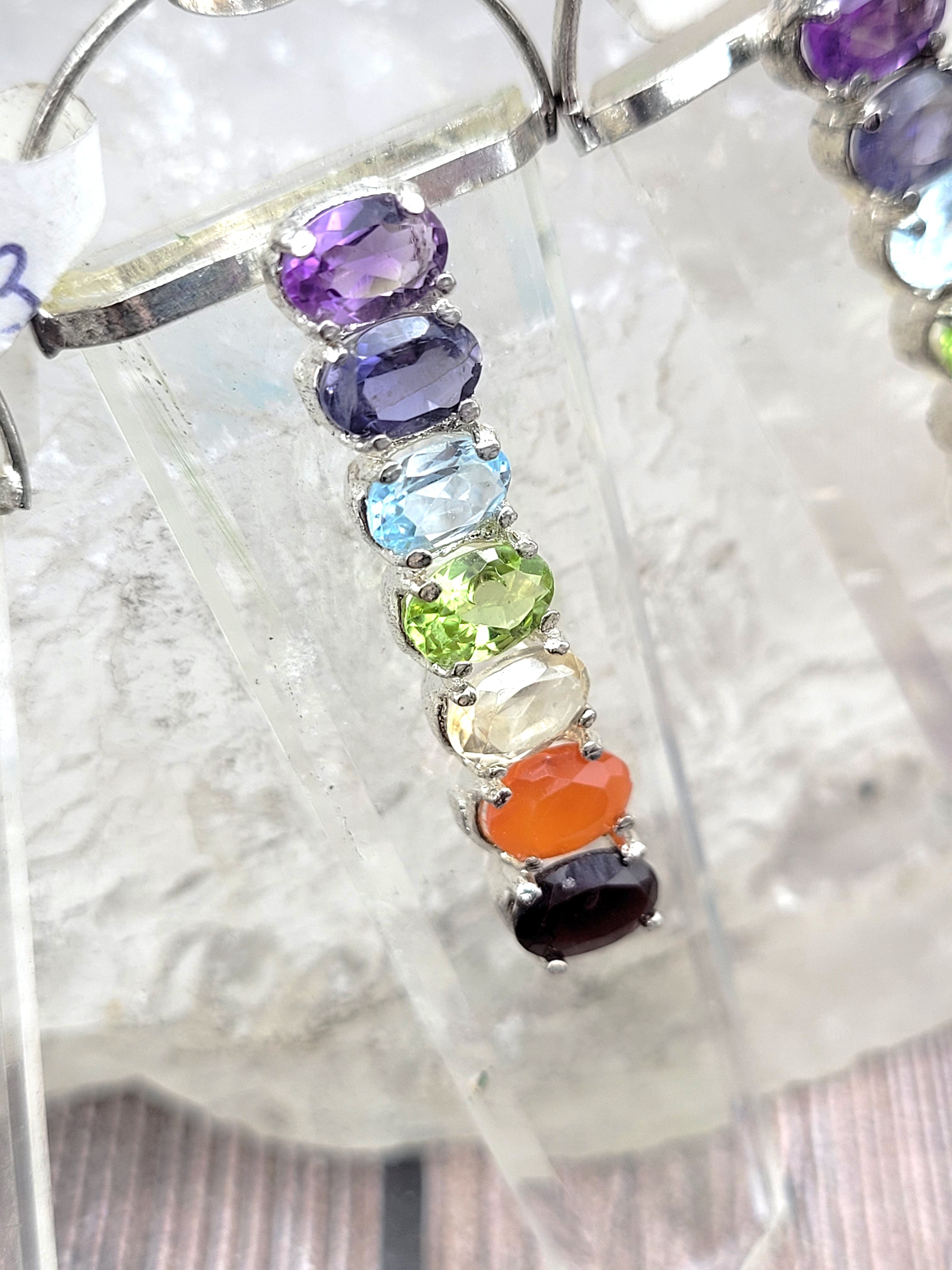 Natural Clear Quartz Chakra Pendant Necklace - Healing Crystal Jewelry for Meditation, Energy Balancing & Spiritual Protection