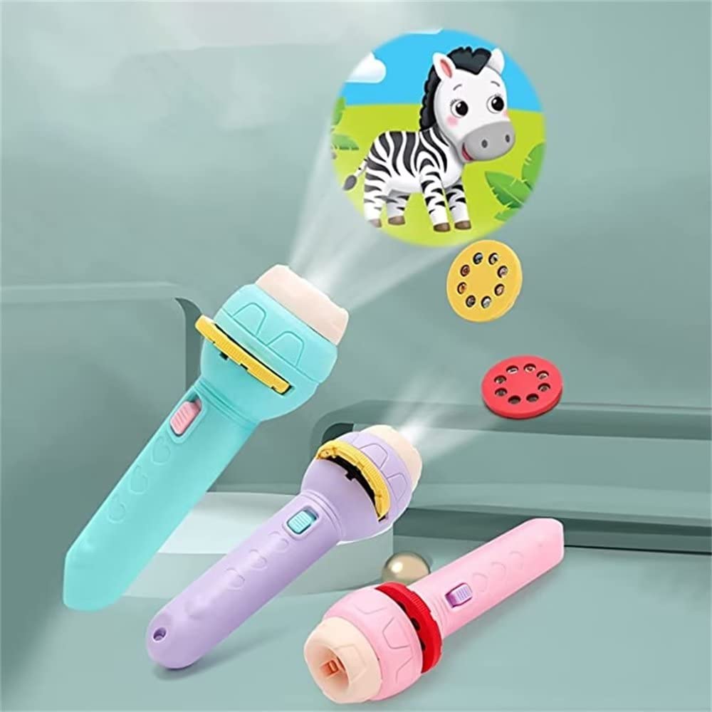 Aioweika Slide Projector Flashlight for Kids - Educational Learning Toy, Night Light for Bedtime, Children's Projection Lamp - Perfect for Storytime, Nursery Decor & Fun Learning Activities