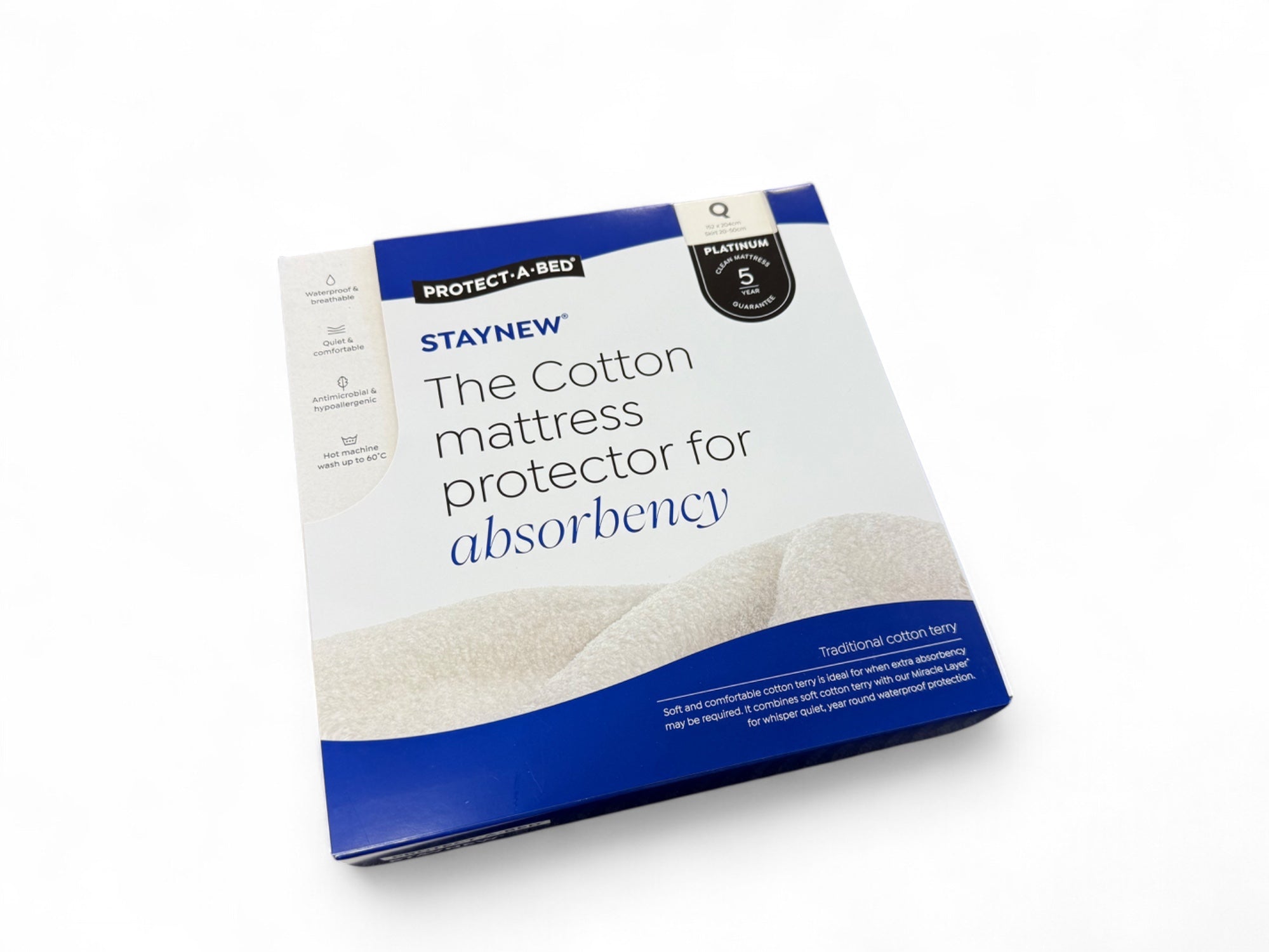 Waterproof Mattress Protector - Queen Size, Hypoallergenic & Breathable Bed Cover - Perfect for Allergy Relief, Bedwetting & Spill Protection - Ideal for Kids, Adults & Guest Rooms
