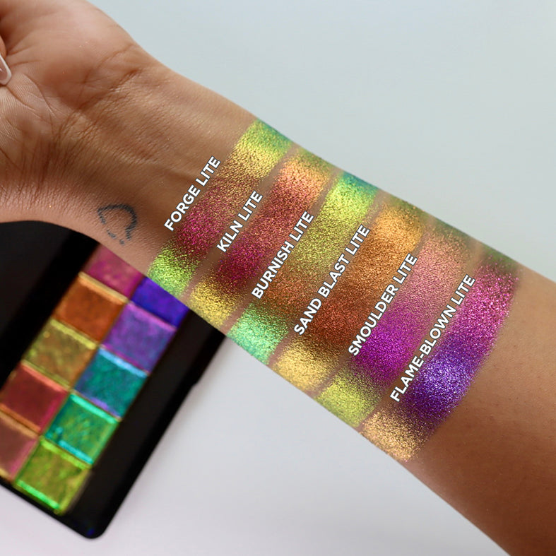 Burnish Lite | Multichrome Jewelled Eyeshadow Palette - Long-Lasting, Vibrant Colors for Day & Night Makeup Looks