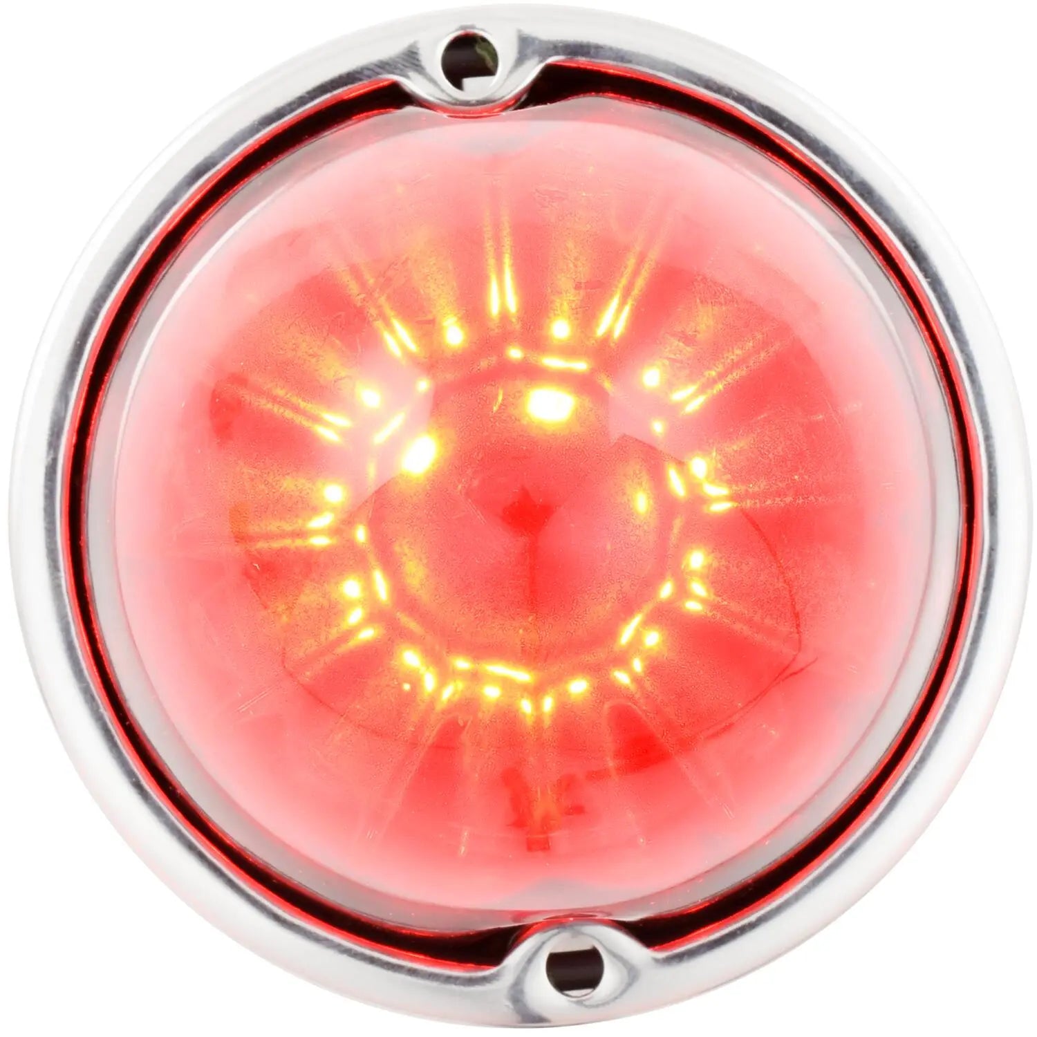 Classic Clear Red LED Watermelon Glass Lens - Perfect for Halloween Decorations, Party Lighting, and Themed Events