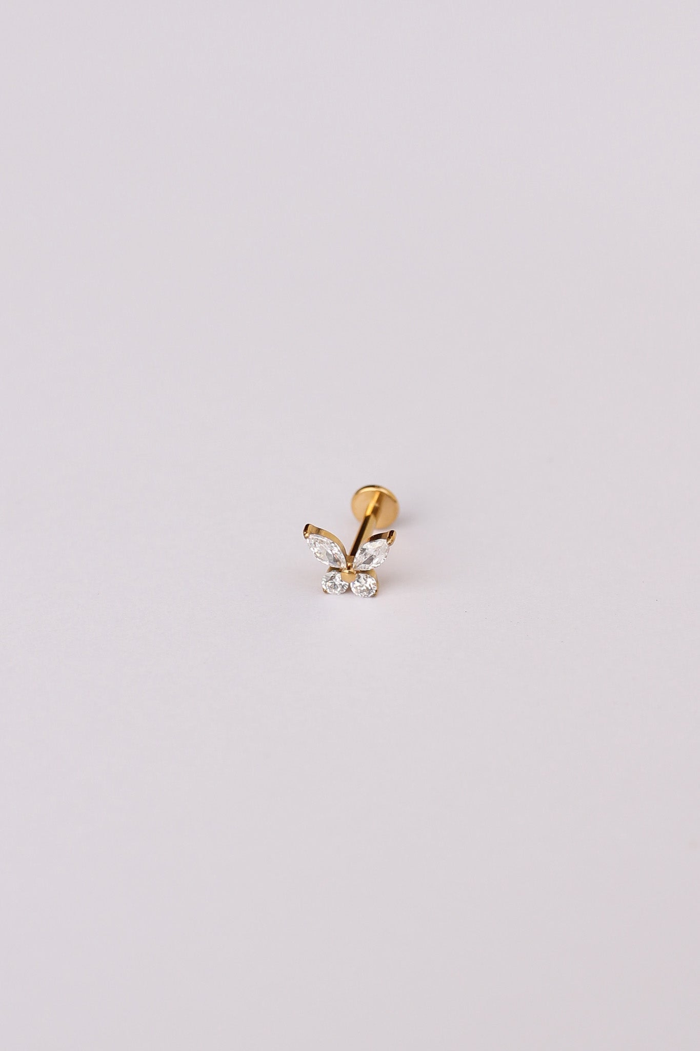 Crystal Butterfly Flat Back Stud Earrings - Elegant & Dainty Jewelry for Women | Perfect for Parties, Weddings & Everyday Wear