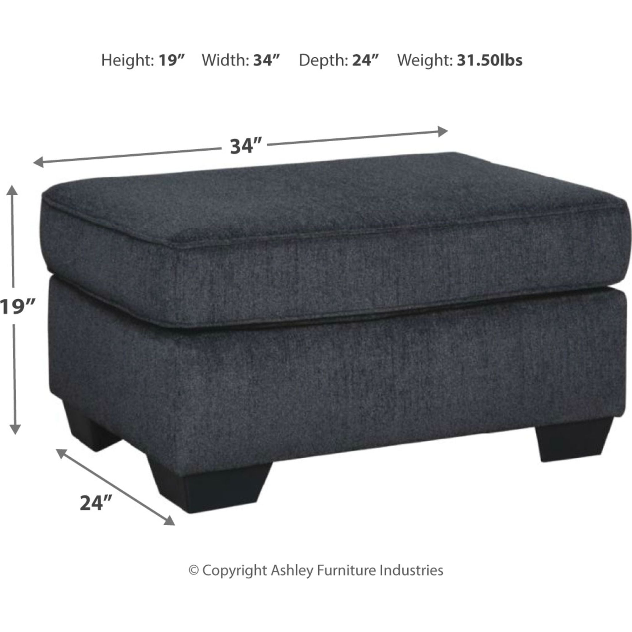 Altari Ottoman - Modern Storage Ottoman with Lift Top, Soft Upholstered Seat for Living Room, Bedroom, or Entryway - Perfect for Extra Seating & Hidden Storage