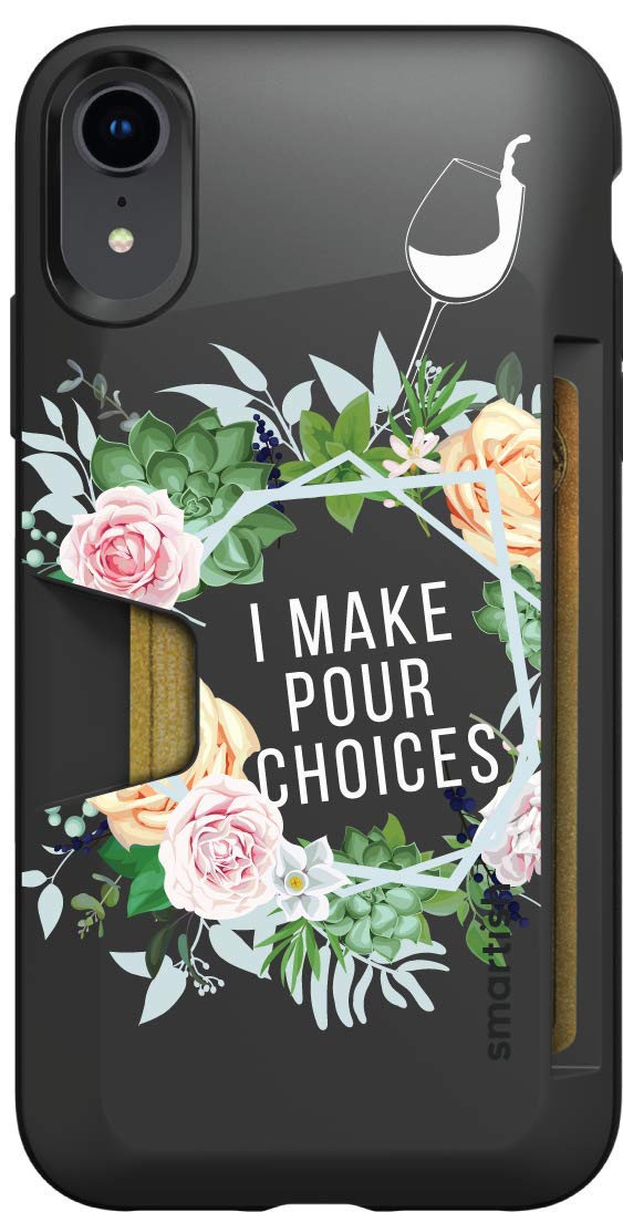 Smartish Pour Choices iPhone XR Wallet Case - Slim Protective Credit Card Holder for iPhone XR | Perfect for Everyday Use, Travel & Secure Storage