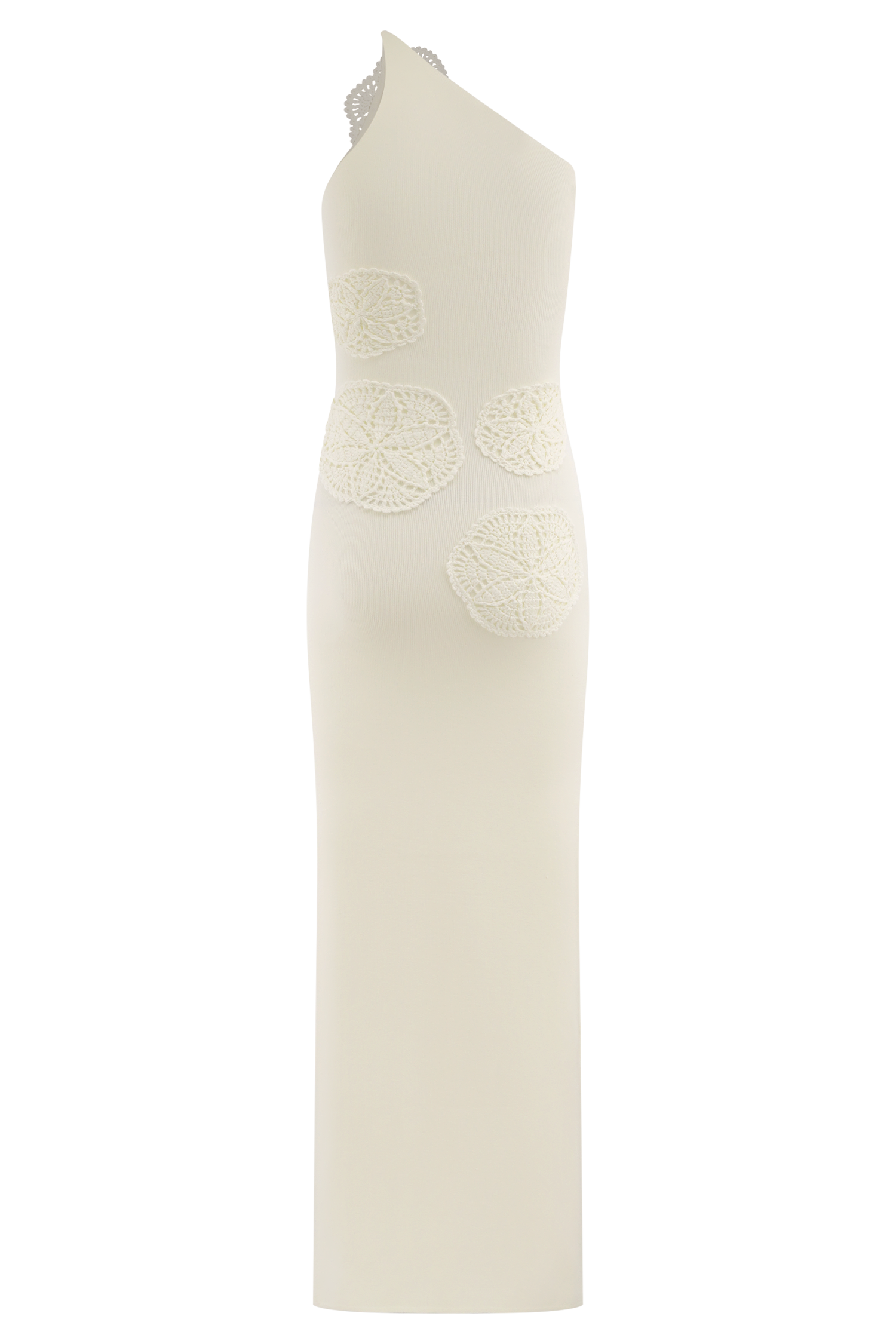 Teneika Crochet Knit Maxi Dress for Women - Ivory Summer Beach Dress, Boho Chic Wedding Guest Dress, Flowy Long Dress for Vacation & Special Occasions