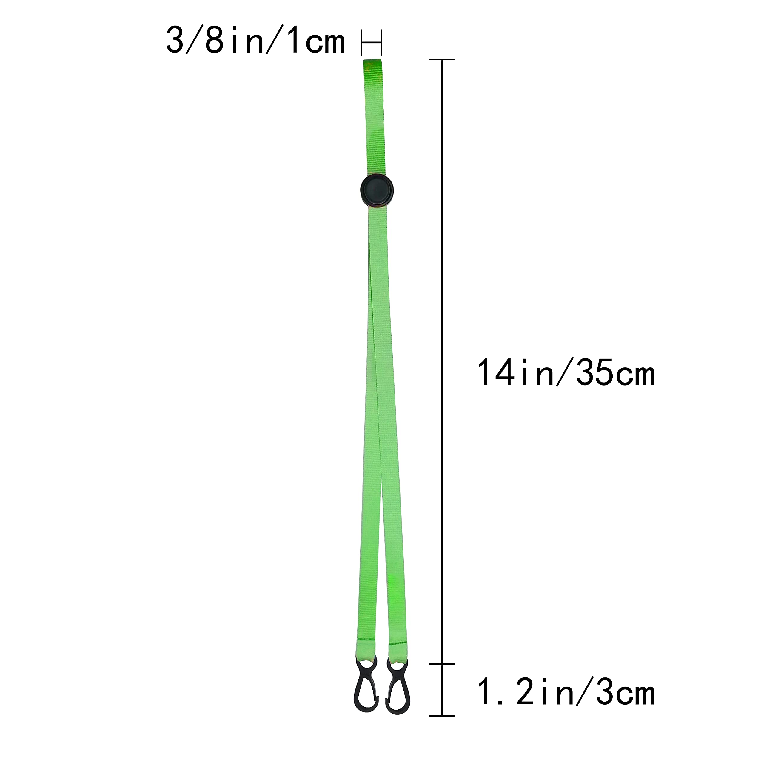 100Pack Adjustable Face Mask Lanyards with Clips - for Kids & Adults