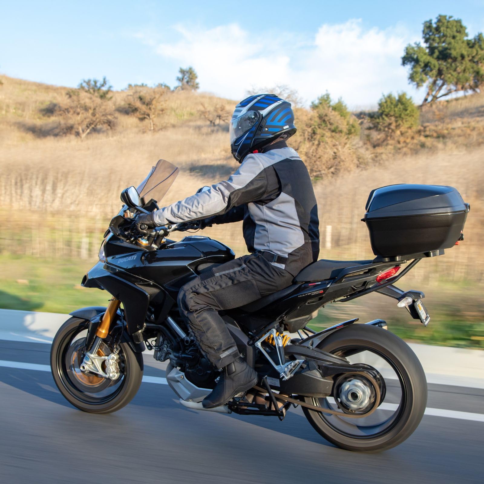Tourmaster Men's Solution Air Motorcycle Boots - Breathable & Waterproof Riding Boots for Cruiser & Touring Bikes - Ideal for Long Distance Travel & Commuting