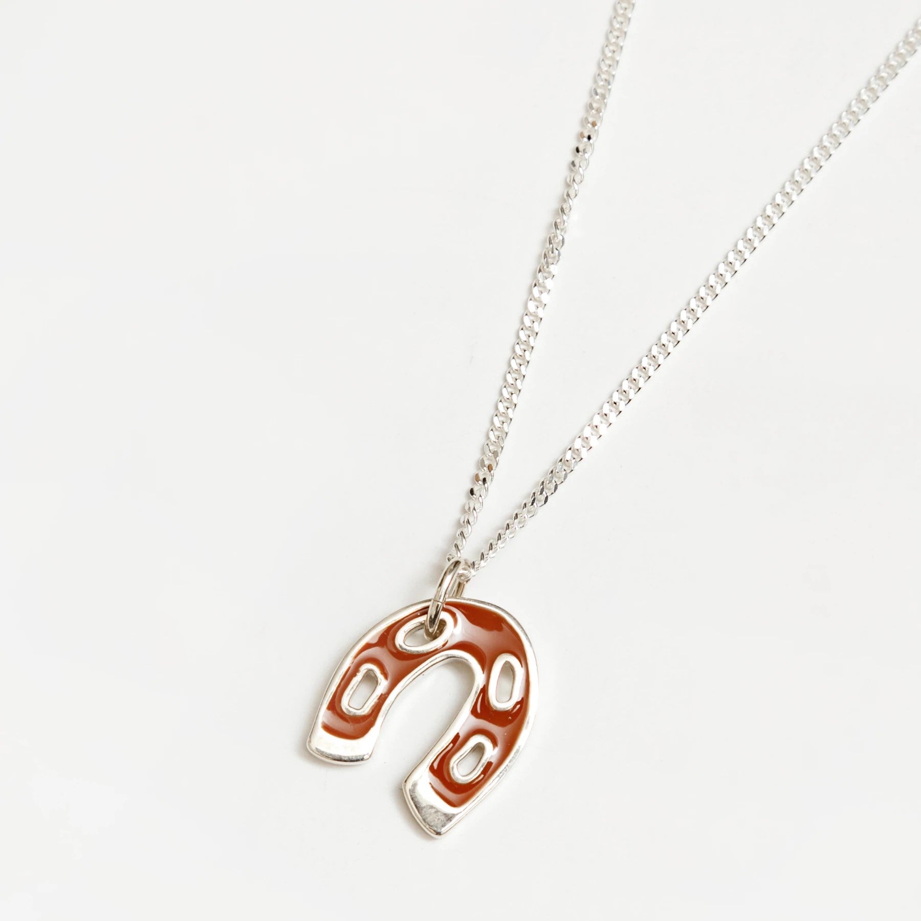 20 Horseshoe Necklace for Women - Sterling Silver Good Luck Charm Pendant - Perfect for Birthday Gifts, Anniversary & Everyday Jewelry