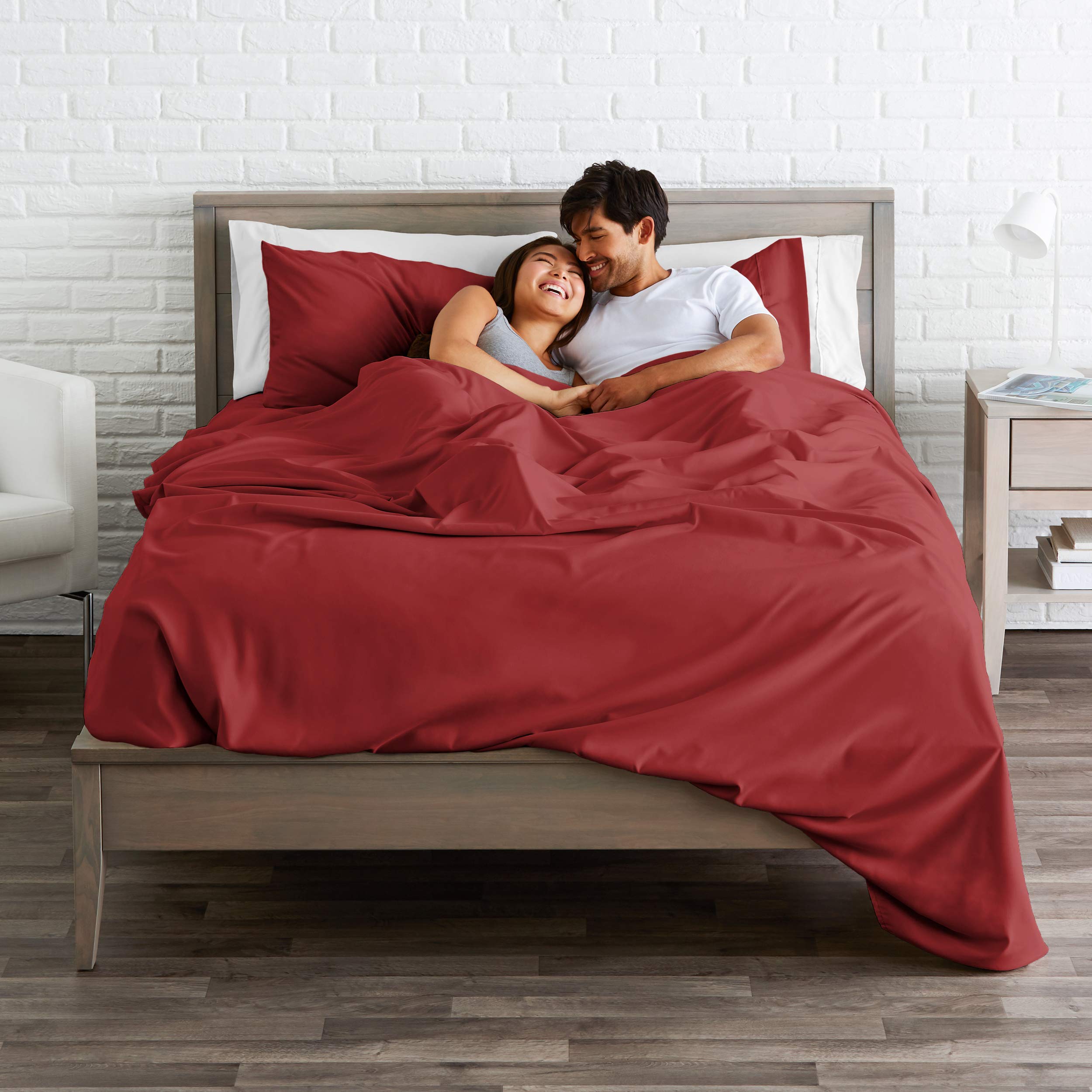 4Pcs 800 Thread Count 100% Soft Cotton Bed Sheet Set with Deep Pocket (Fits Mattress Up to 16