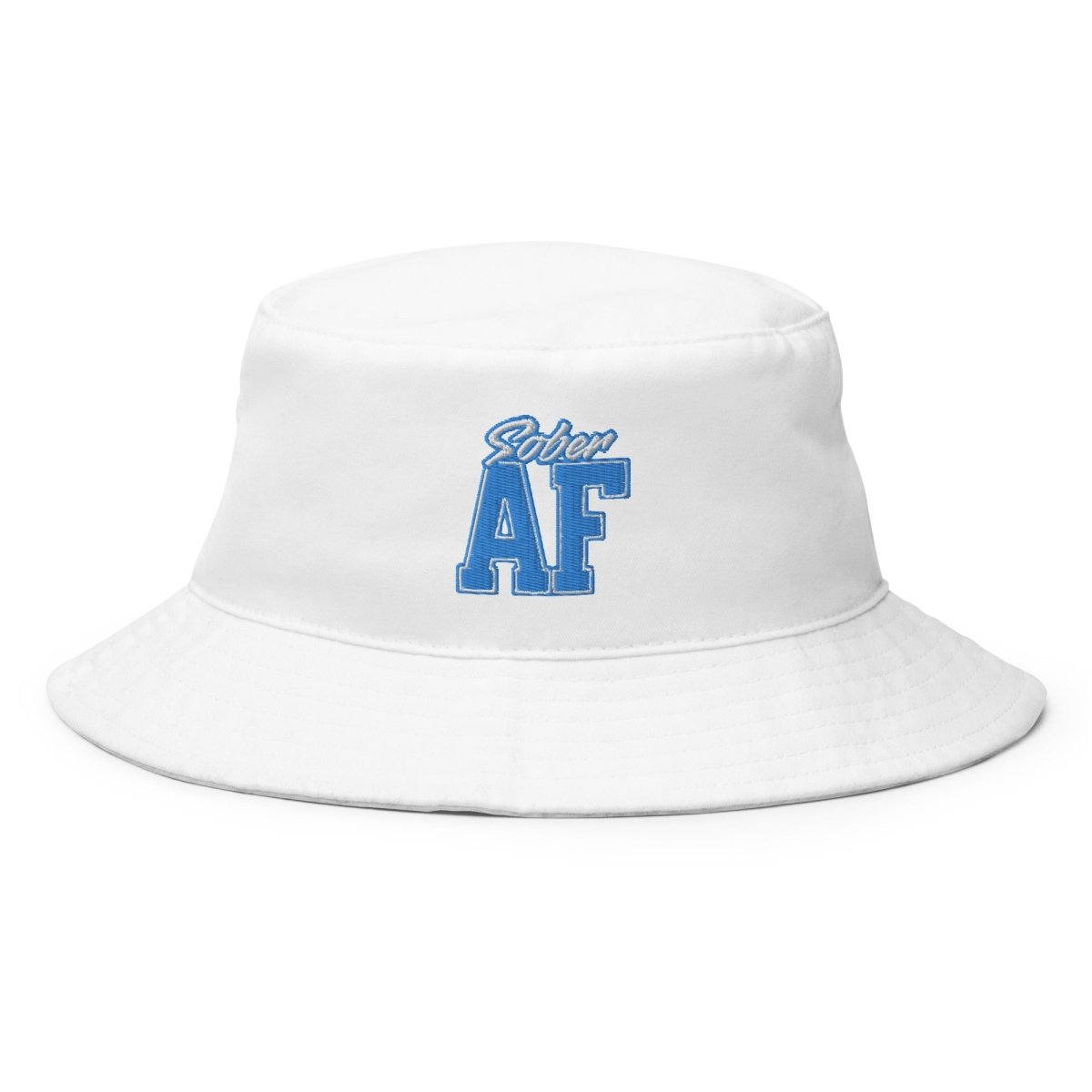 Sober AF Embroidered Bucket Hat for Men & Women - Stylish Sun Protection for Outdoor Activities, Beach, and Casual Wear
