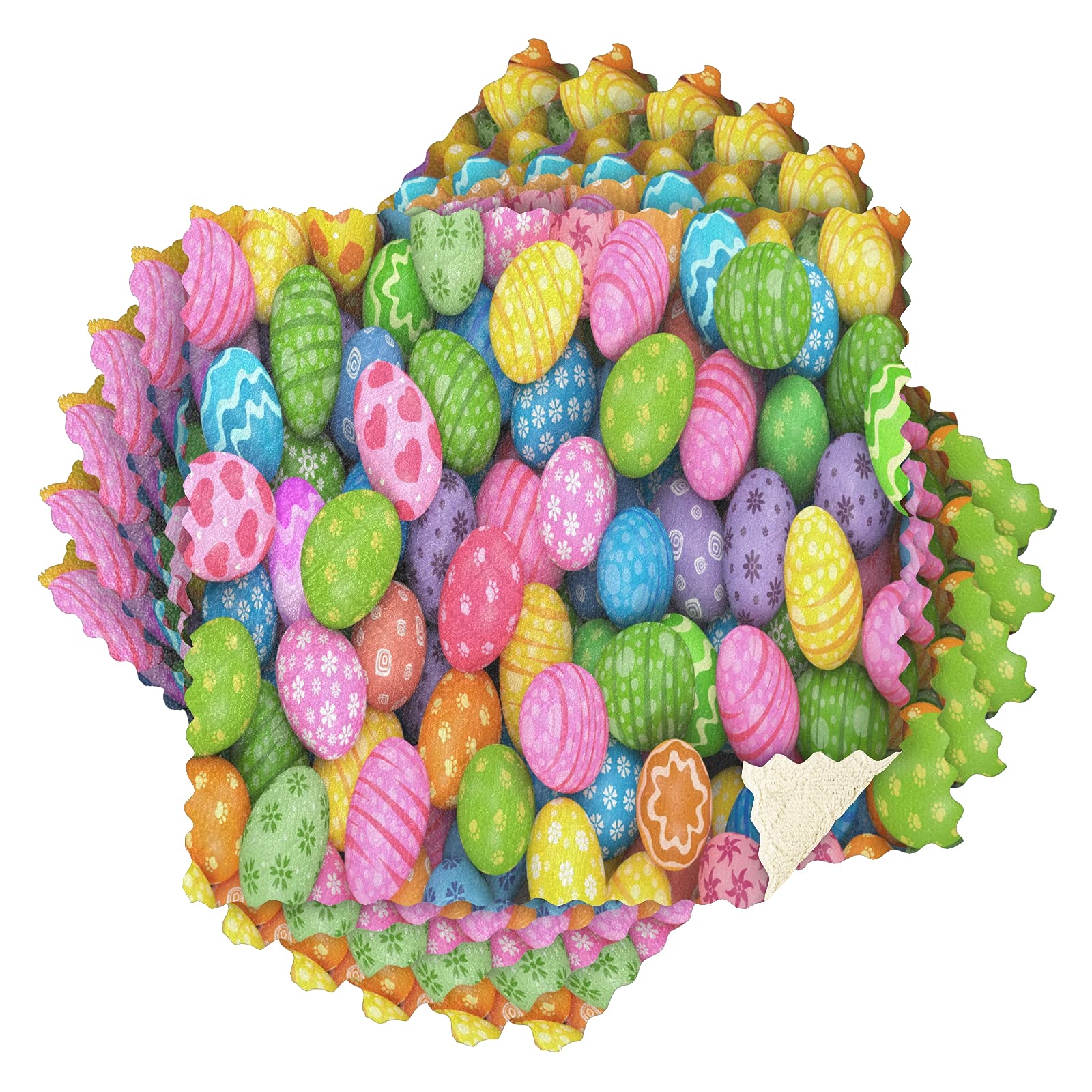 Colorful Spring Easter Microfiber Dish Cloths - 11x11 Inch Absorbent, Fast Drying Kitchen Towels for Dishes, Windows & Bathroom (Pack of 6) - Perfect for Easter Decor, Spring Cleaning & Holiday Kitchen Essentials