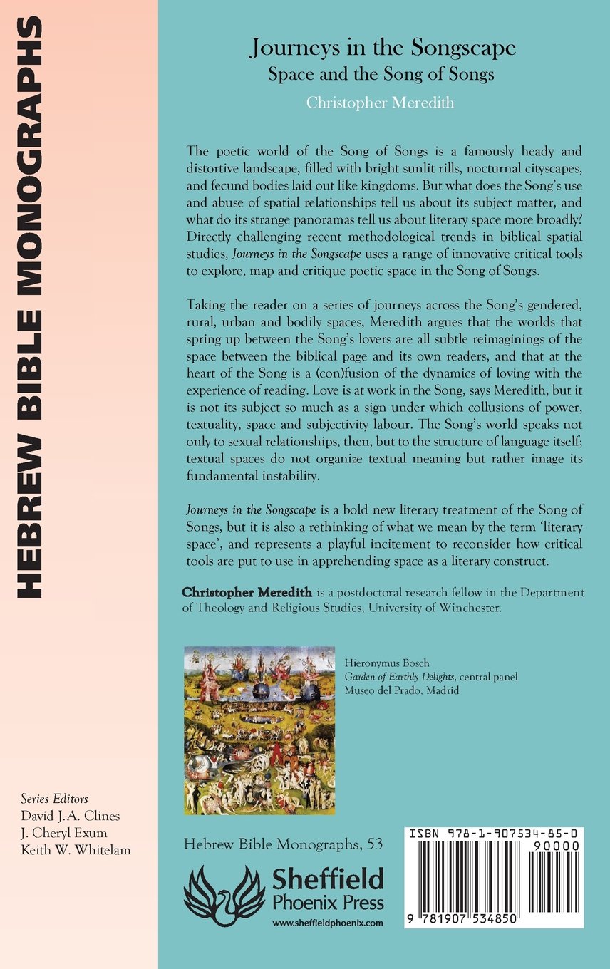 Journeys in the Songscape: Space and the Song of Songs - Hebrew Bible Monographs | Biblical Studies & Theology Research | Perfect for Scholars and Religious Studies