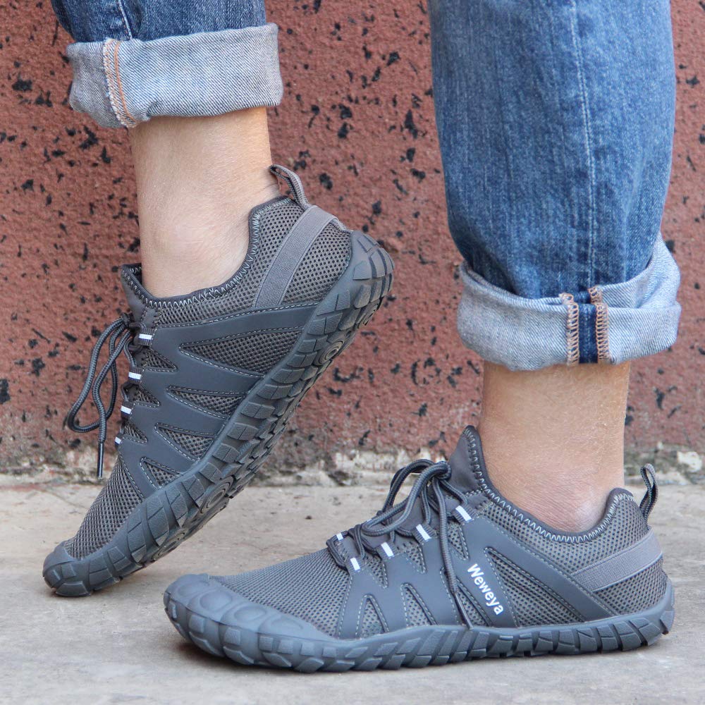 Weweya Barefoot Shoes for Men - Minimalist Running & Cross Training Shoes | Lightweight, Flexible & Comfortable for Gym, Trail & Everyday Wear