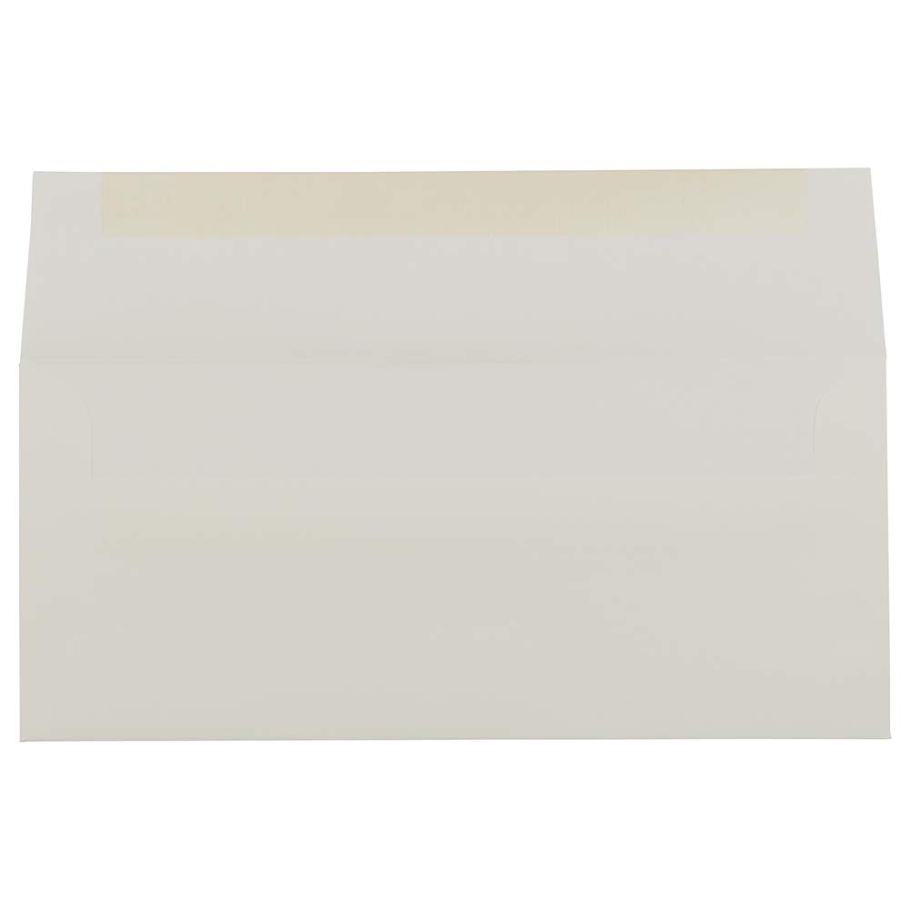 JAM PAPER #10 Business Envelopes - 4 1/8 x 9 1/2 Inches - Natural White Laid Paper - Bulk Pack of 500 - Premium Strathmore Quality for Office, Mailing & Professional Correspondence