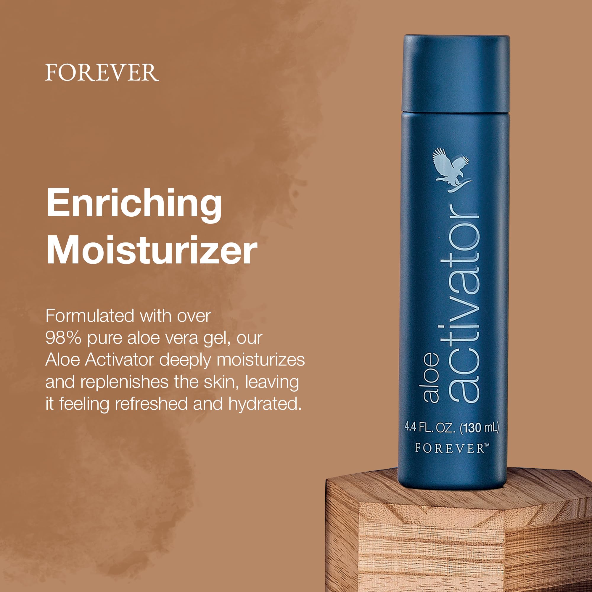 Forever Living Aloe Activator - 98% Pure Aloe Vera Gel for Sensitive Skin Care - Vegan, Gluten-Free Moisturizer (4.4 fl oz) - Perfect for Sunburn Relief, Daily Hydration & Post-Shave Soothing