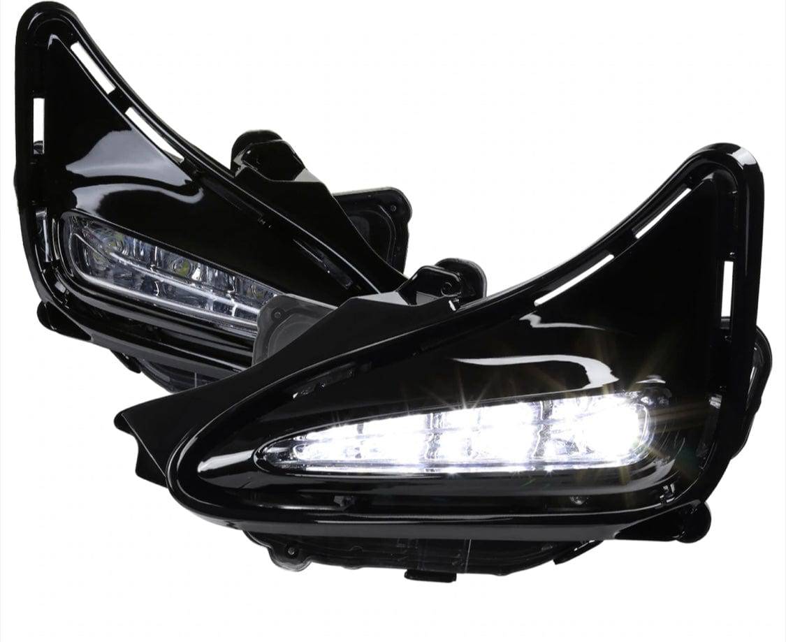 2017-2019 Toyota Corolla LED Fog Lights Kit with Switch & Wiring Harness - Chrome Housing Clear Lens - Upgrade Your Car Lighting for Night Driving & Foggy Conditions