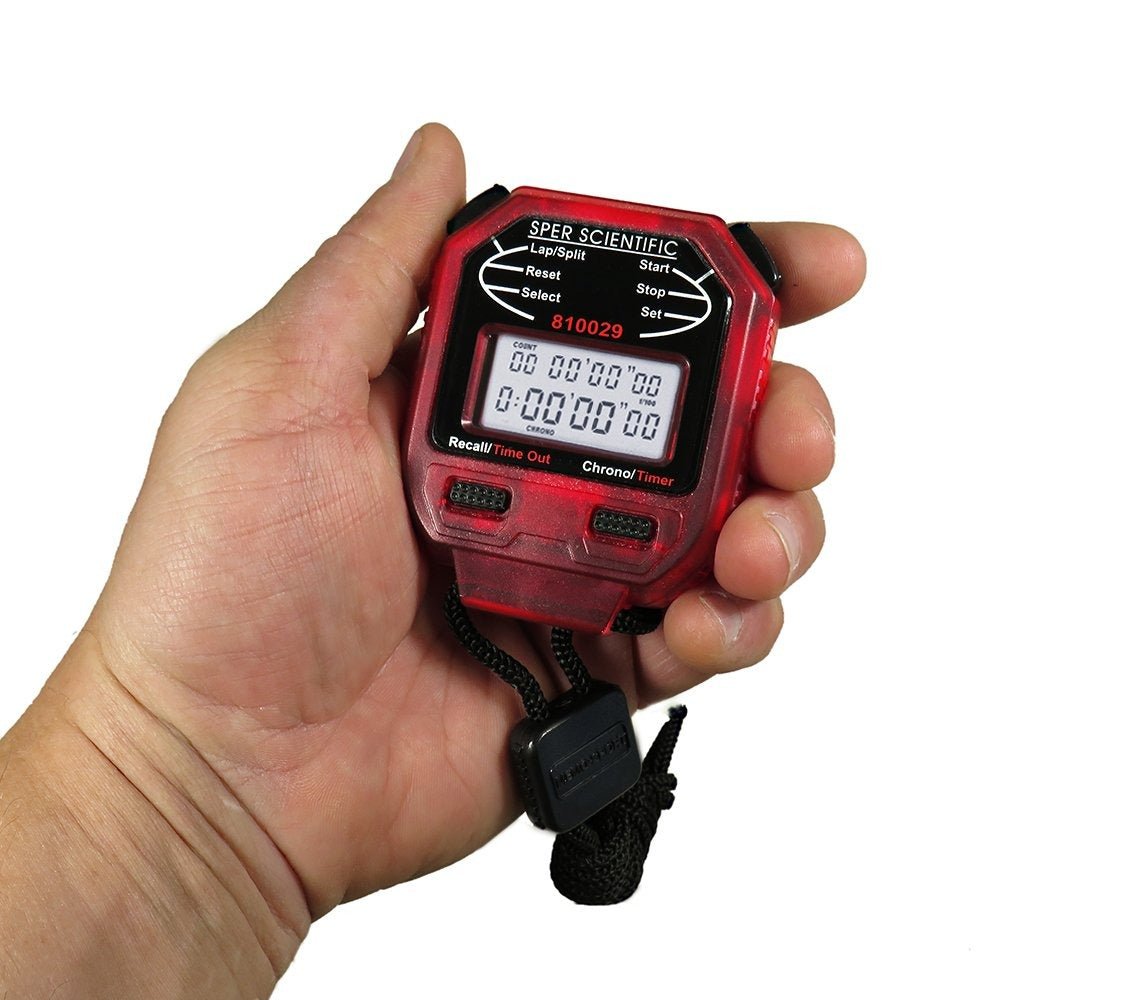 8 Memory Stopwatch - Digital Sports Timer with Lap & Split Function for Running, Swimming, Track & Field Training