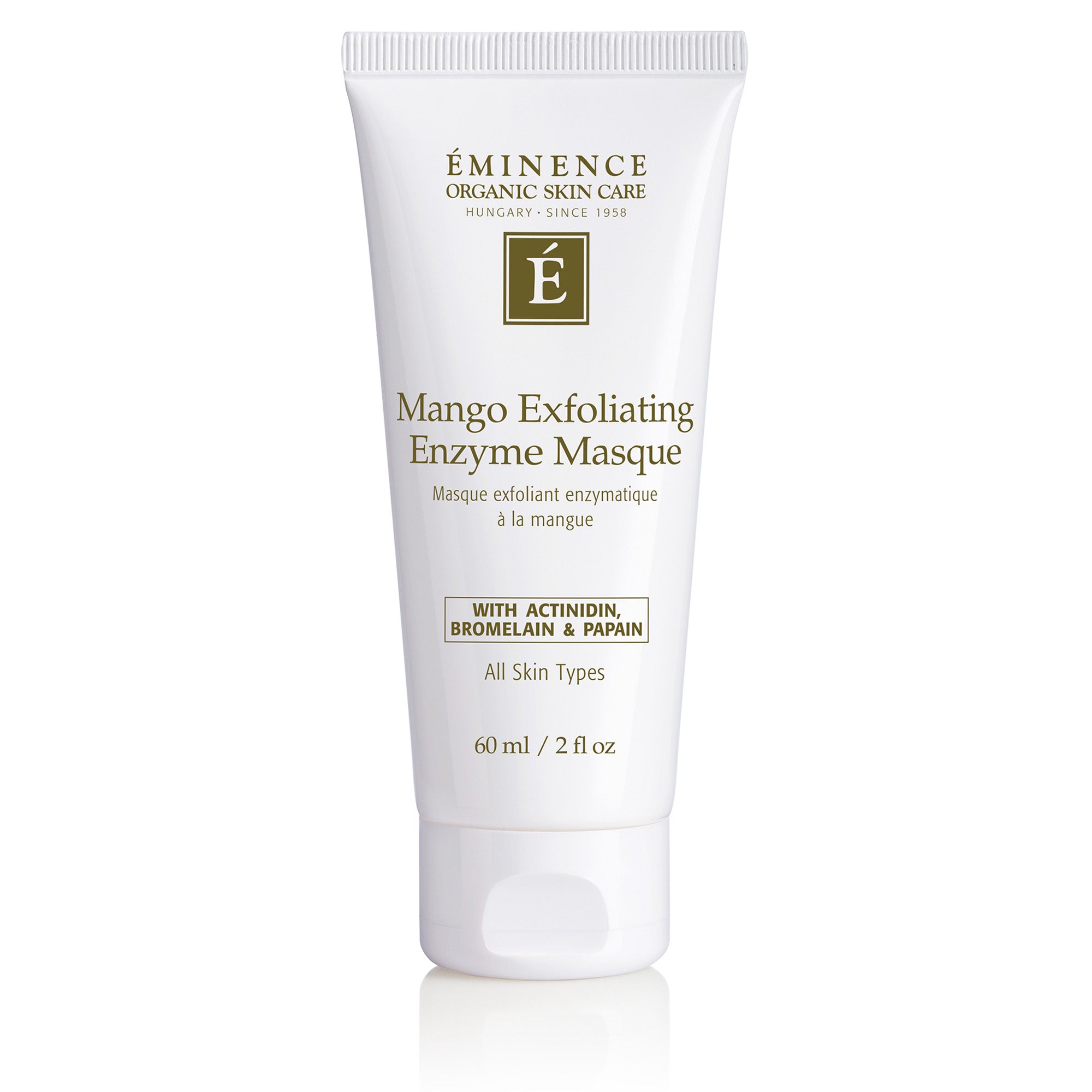 Eminence Organics Mango Exfoliating Enzyme Mask - Brightening & Exfoliating Face Mask for Glowing Skin - Perfect for Spa Day & Skincare Routine