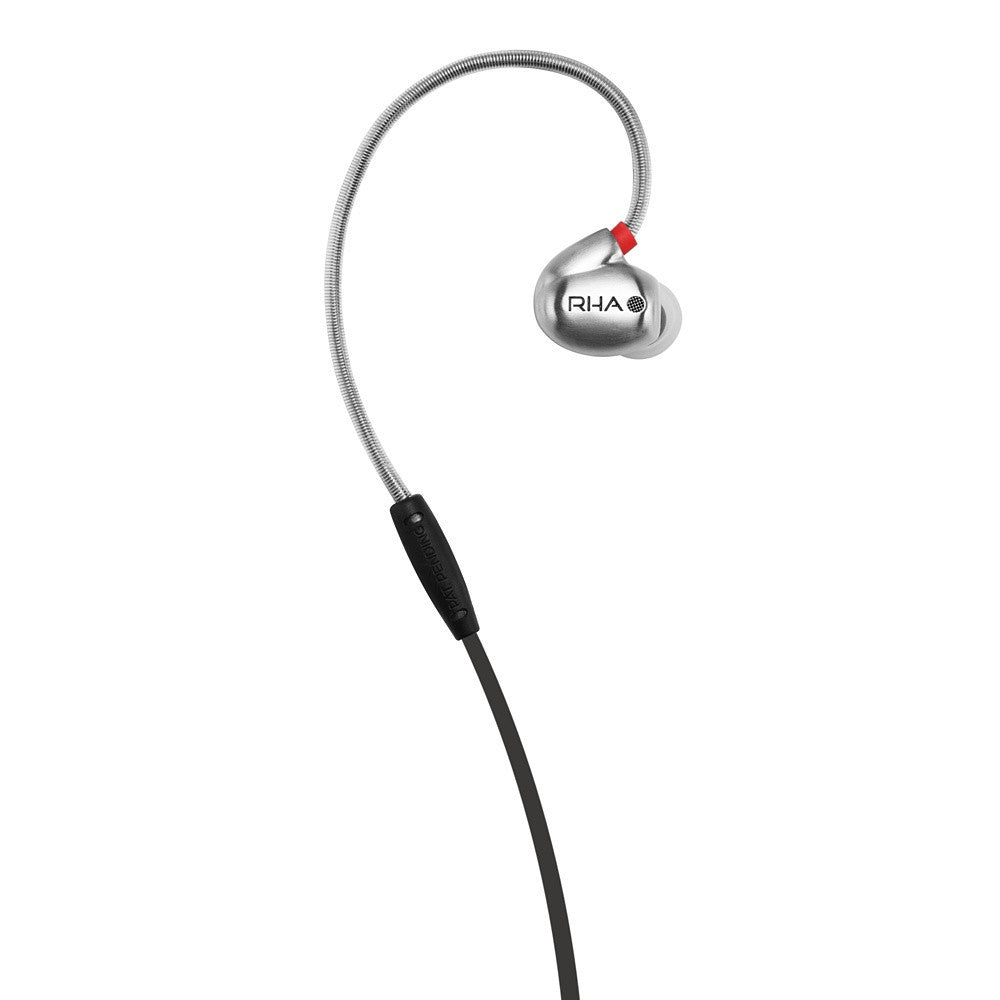 RHA T10i High Fidelity Noise Isolating In-Ear Headphones with Remote & Mic - Perfect for Commuting, Workouts & Travel