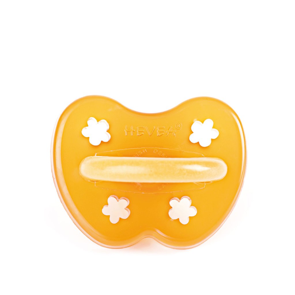 Natural Rubber Hevea Pacifier for Babies - BPA Free, Orthodontic Nipple - Perfect for Soothing & Sleep Aid - Newborn to 18 Months