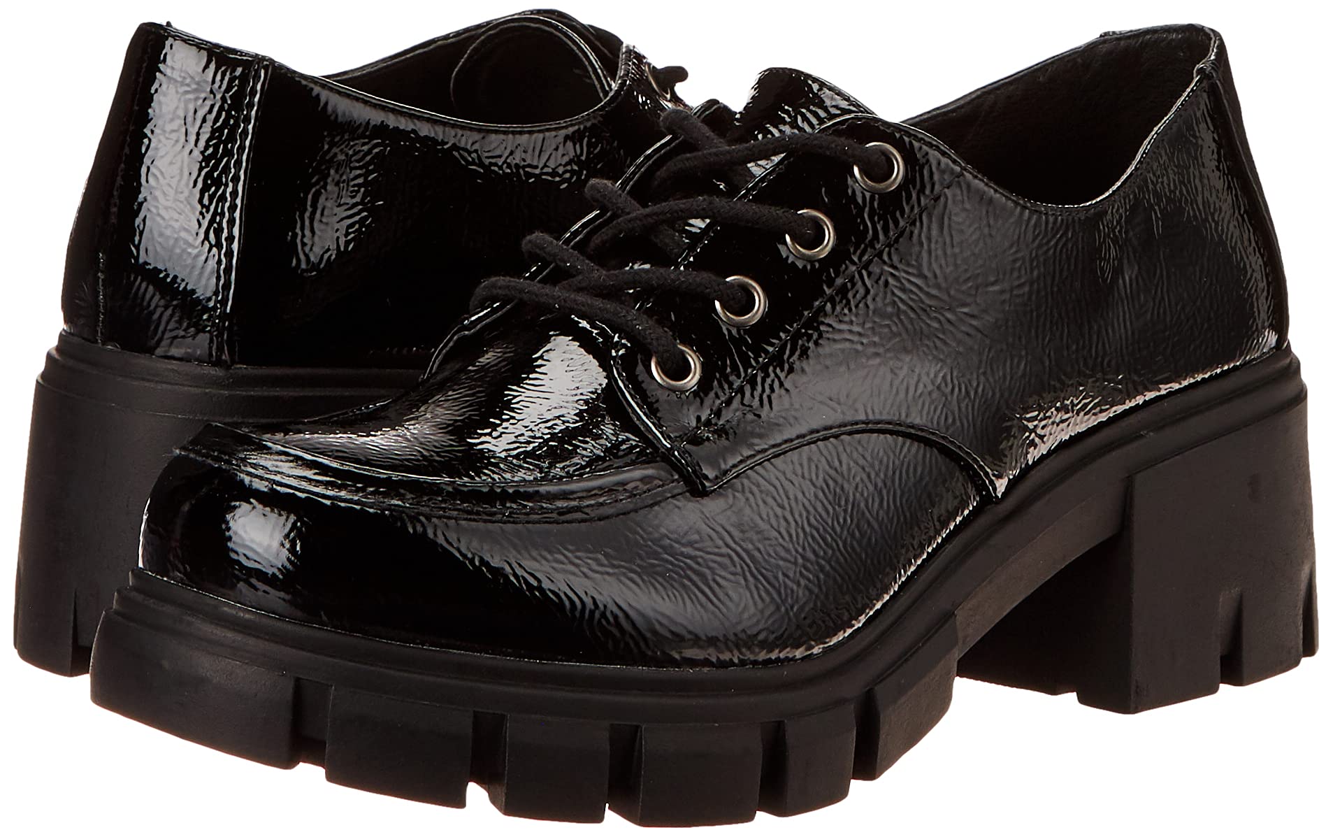 Chinese Laundry Women's NOYZ Oxford Shoes - Black Size 8 | Comfortable Casual Lace-Up Sneakers for Work, Travel & Everyday Wear