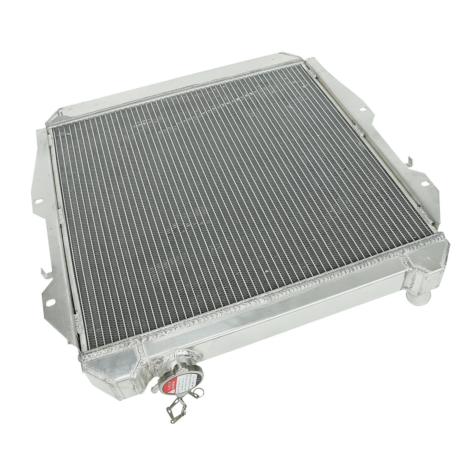 3 Row Full T-6061 Aluminum Cooling Radiator with Shroud & 12V Fan - Compatible with 1988-1995 Toyota Pickup 4Runner SR5/DLX 3.0L 4WD - High Performance Engine Cooling System for Off-Road & Towing