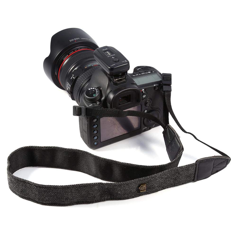 Anti-Slip Camera Strap - Adjustable Shoulder Strap for DSLR/Mirrorless Cameras - Comfortable & Secure (Dark Grey) - Perfect for Travel, Photography & Outdoor Shooting