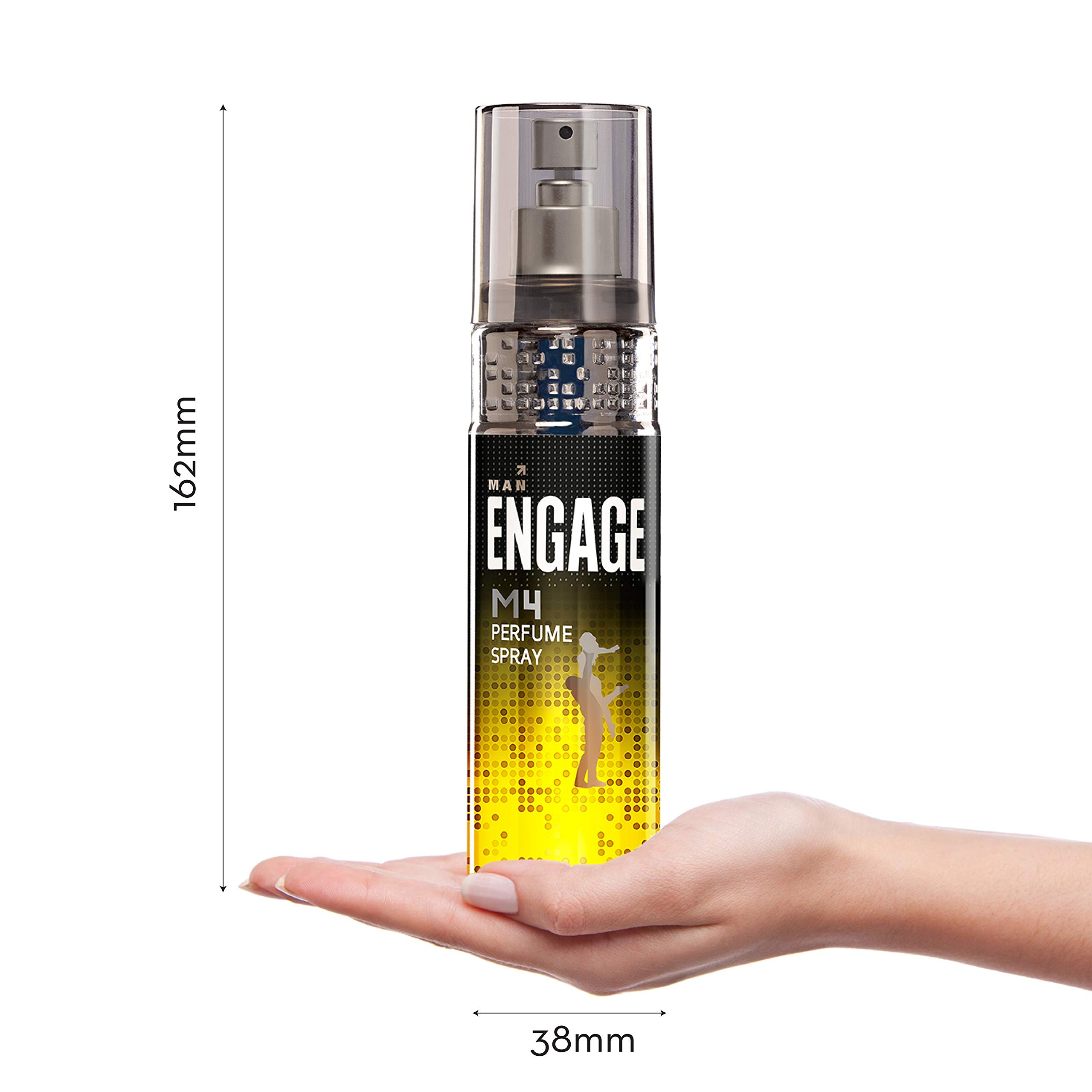Engage M4 Men's Perfume Spray (120ml) & Engage Cologne XX2 for Men (135ml) - Long-Lasting Fragrance for Work, Date Night & Special Occasions