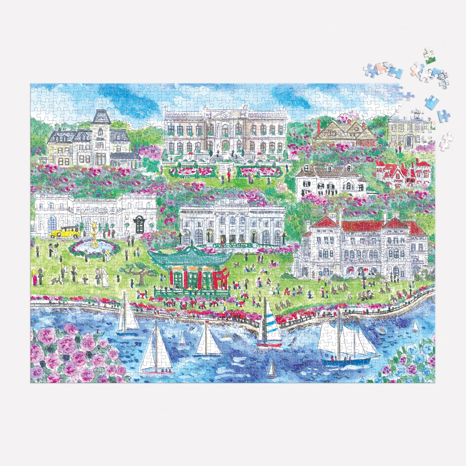 Newport Mansions 1000-Piece Jigsaw Puzzle | Historic Architecture Puzzle for Adults & Teens | Perfect for Family Game Night & Relaxation