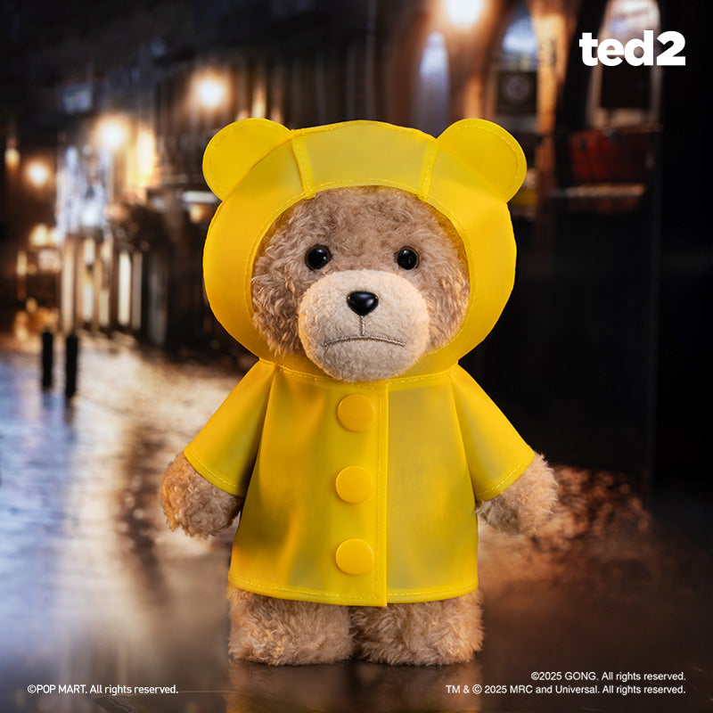 POP MART ted 2 Teddy Bear Action Plush Pendant - Cute Collectible Stuffed Animal Toy for Kids & Adults - Perfect for Gifts, Room Decor, and Movie Fans