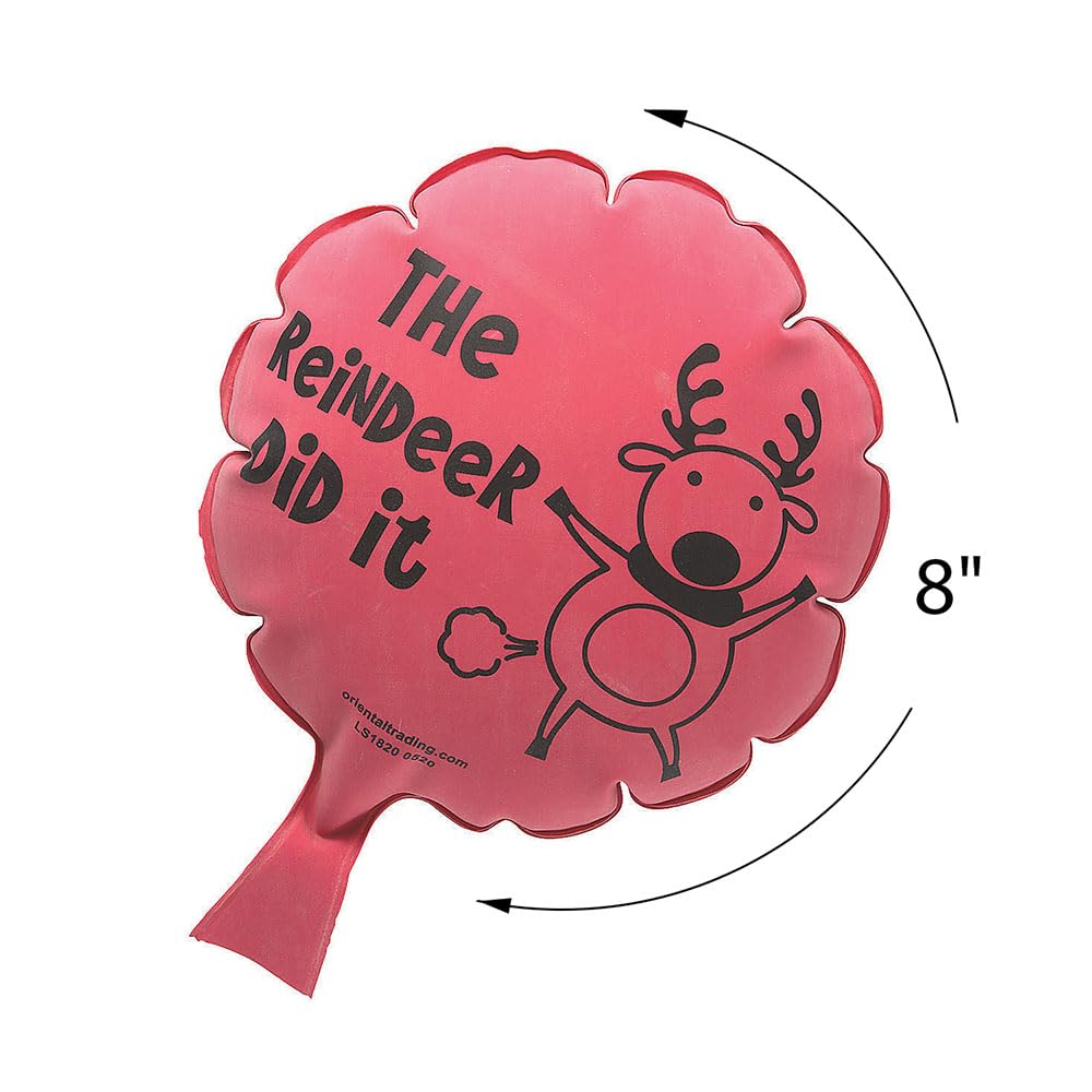 12-Piece Christmas Whoopee Cushion Prank Toys Set - Hilarious Gag Gifts for Holiday Parties, Stocking Stuffers & Family Fun