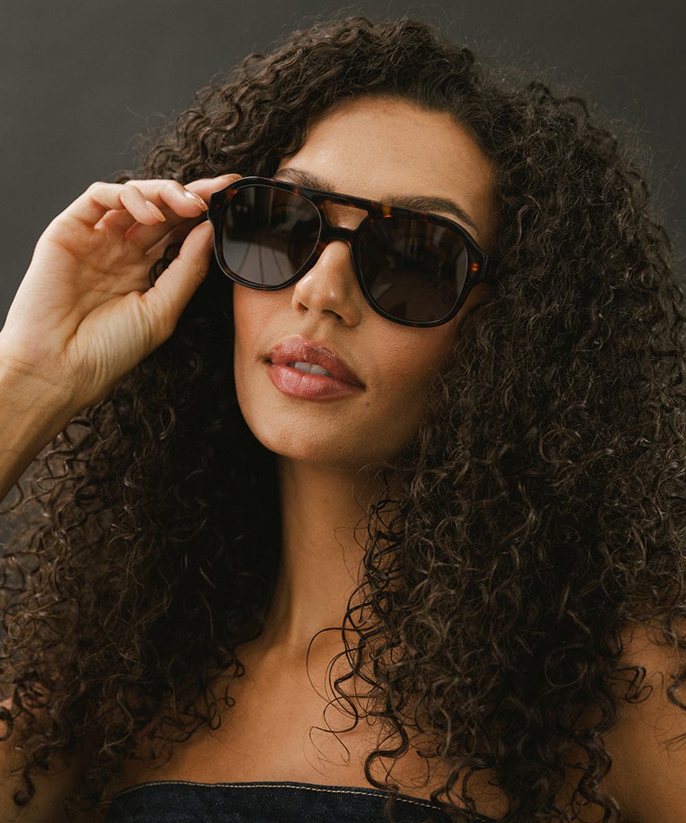 Goldie Aviator Sunglasses for Women - Classic Retro Polarized UV Protection - Perfect for Driving, Travel & Outdoor Activities