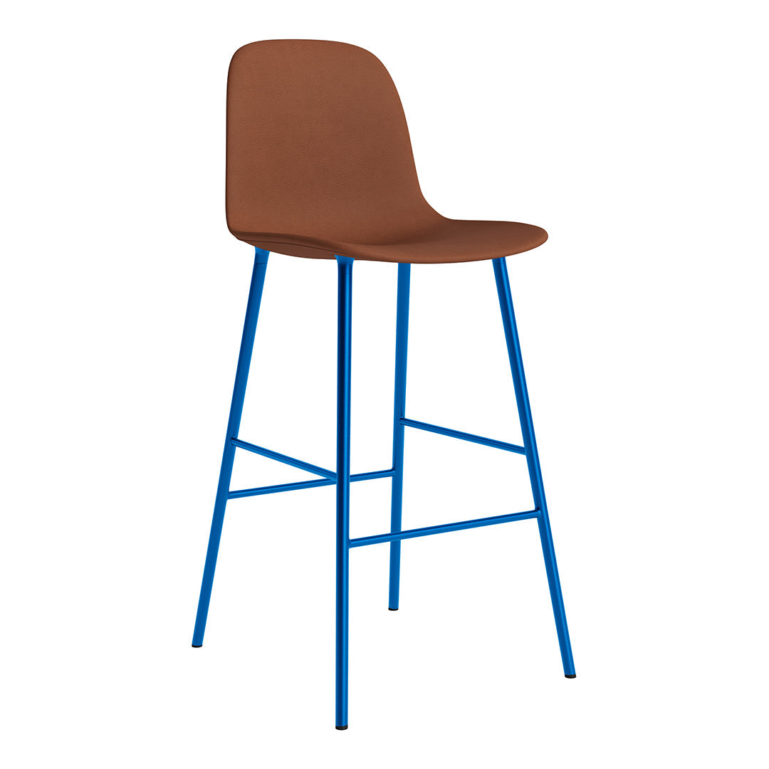 Modern Form Bar Chair - Fully Upholstered Counter Stool with Comfortable Seat - Perfect for Kitchen Islands, Breakfast Bars & Home Bars