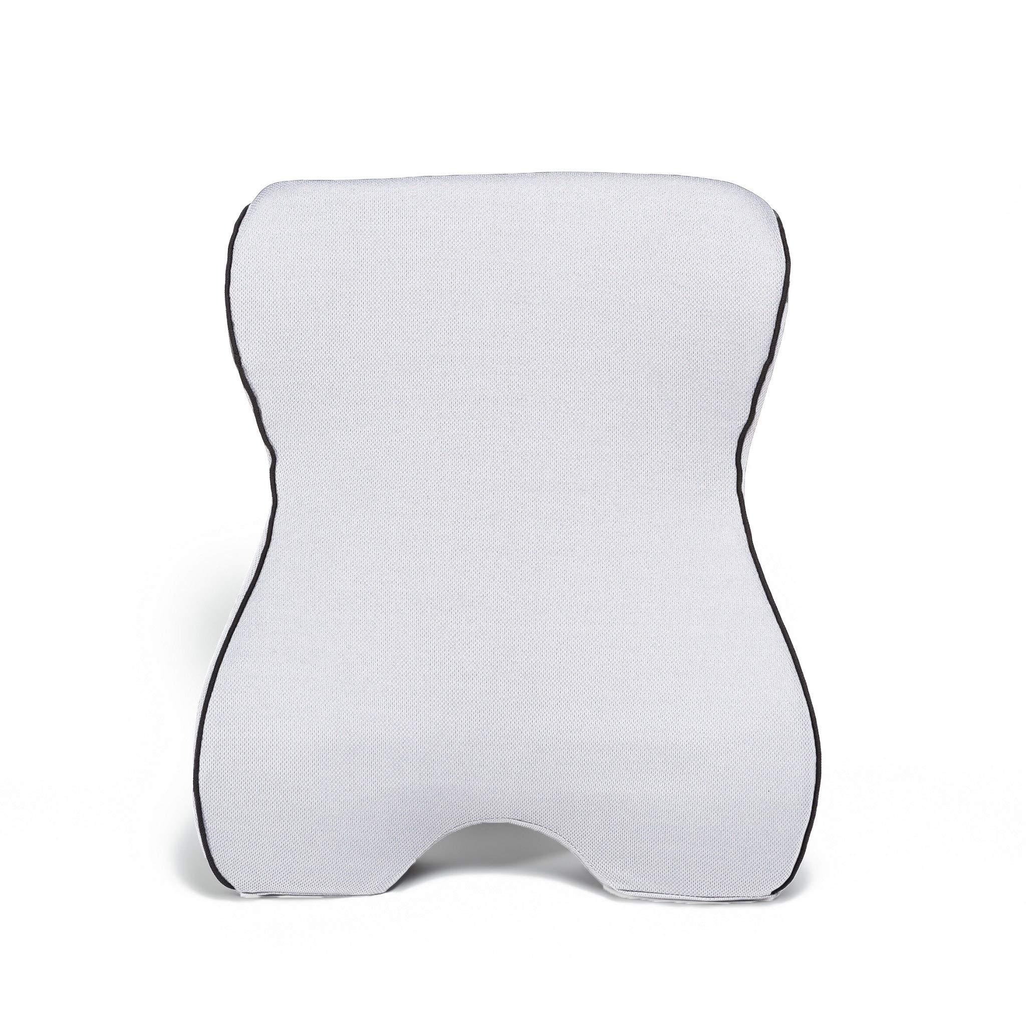 Castle Knight Soft Memory Foam Back Cushion - Ergonomic Lumbar Support Pillow with Tapered Design for Lower Back Pain Relief - Perfect for Office Chair, Car Seat, Home & Travel Use (Knight Size, Bone)