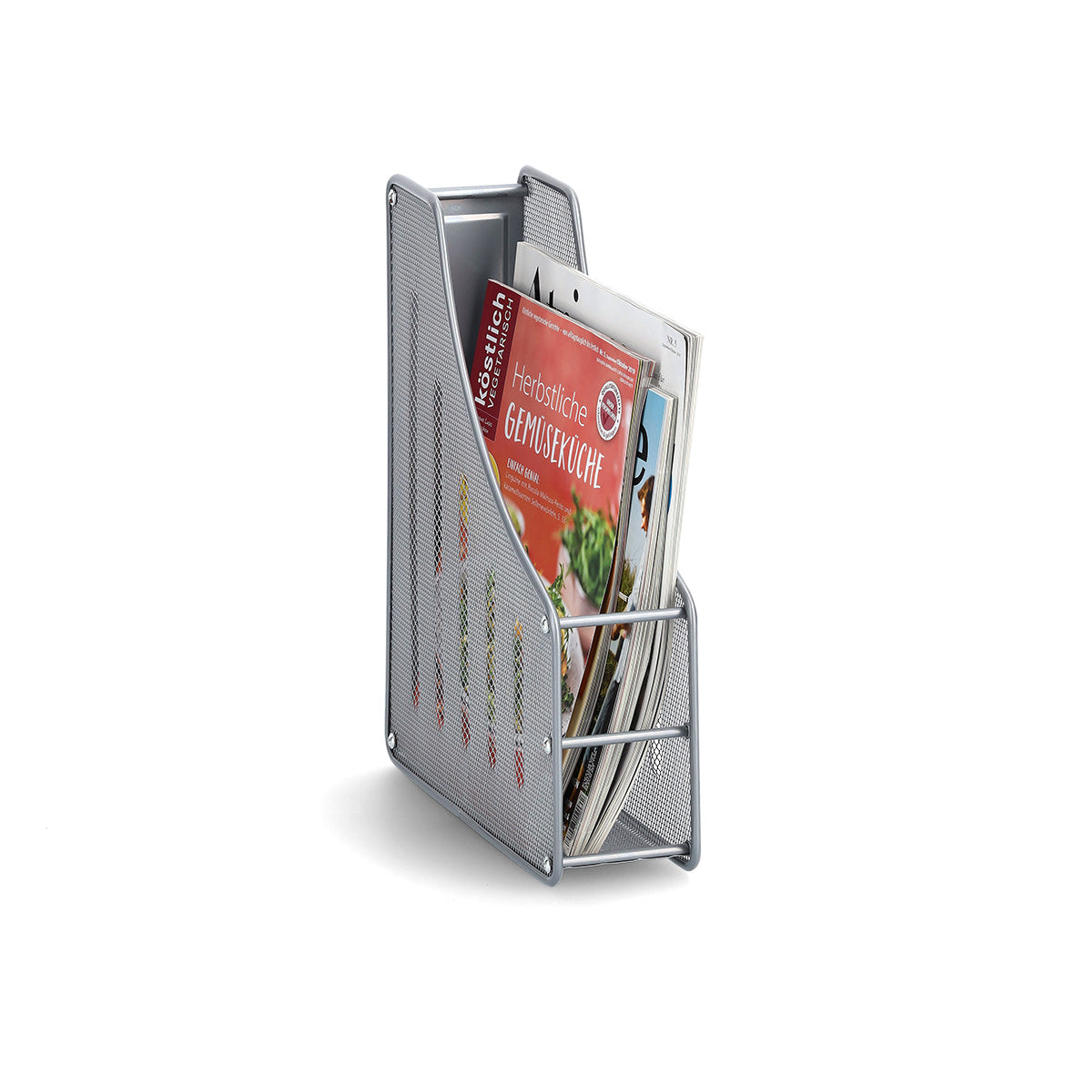 Colorful Magazine Filing Mesh Organizer - Stylish Storage for Home & Office - Perfect for Magazines, Files, and Documents