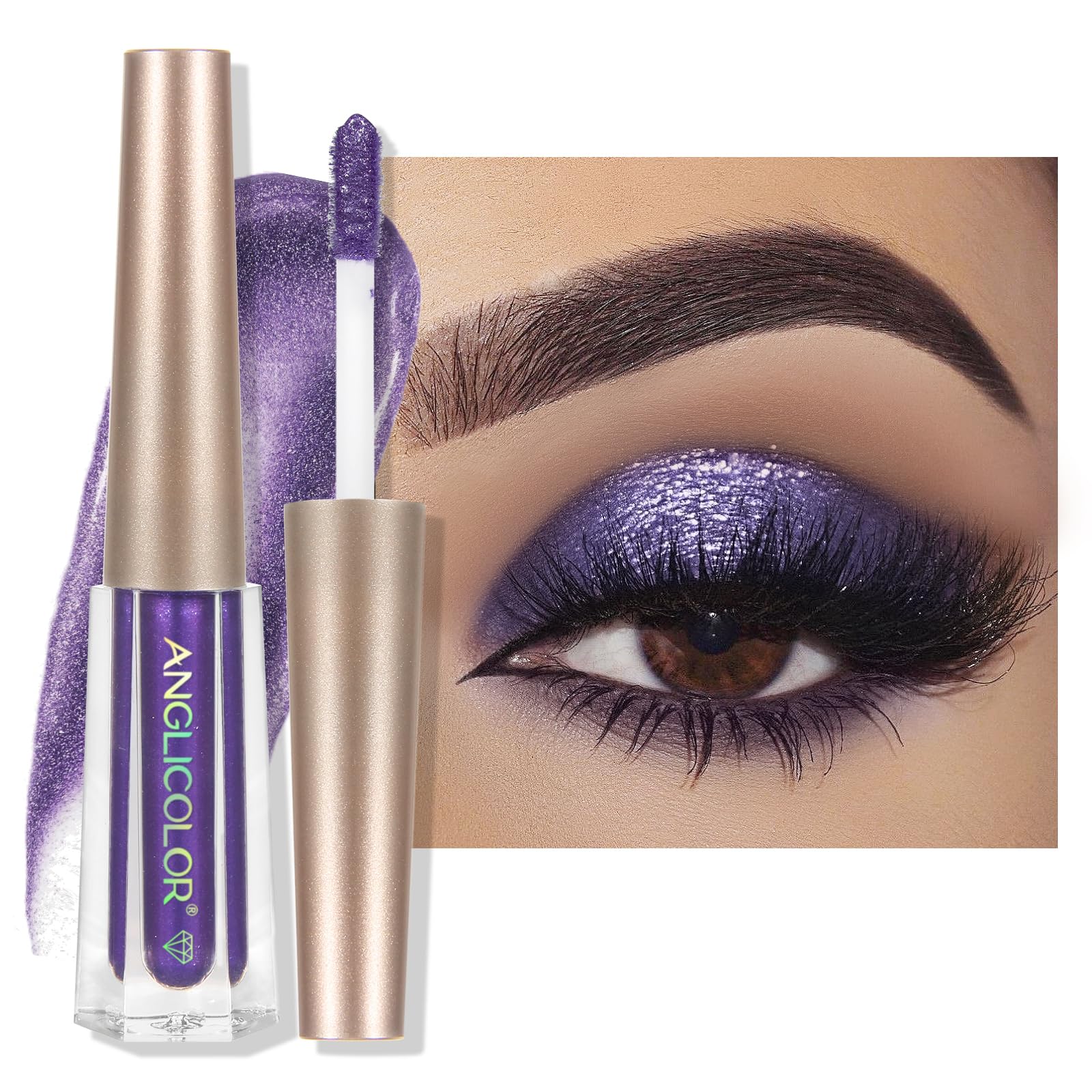 Sparkling Liquid Eyeshadow - Long Lasting & Quick Dry for Party & Night Out